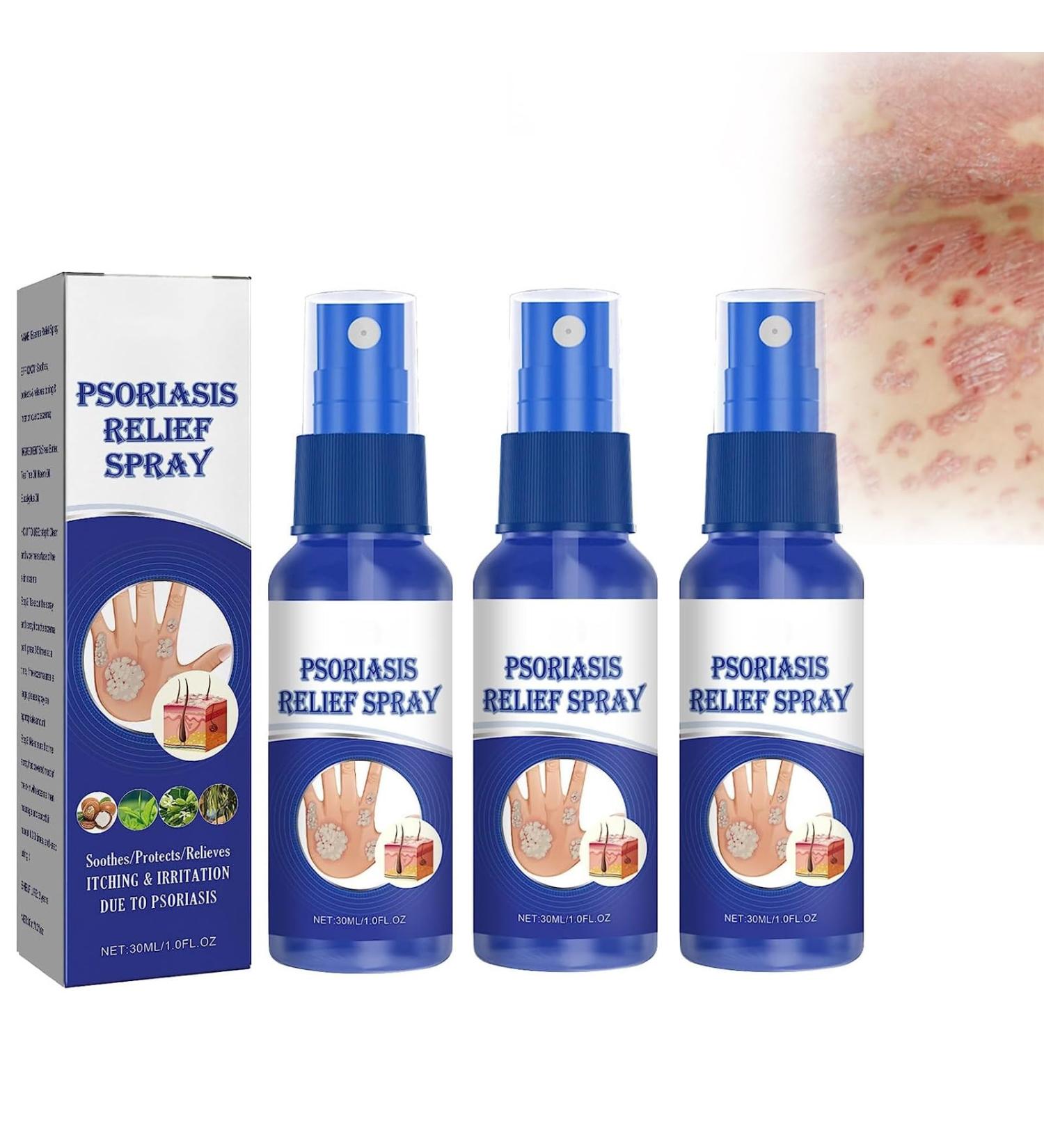 IKRZQ South Moon Psoriasis Repair Spray - Herbal Treatment for Plaque Psoriasis - Skin Relief Spray - 3pcs - Buy Online on GoSupps.com