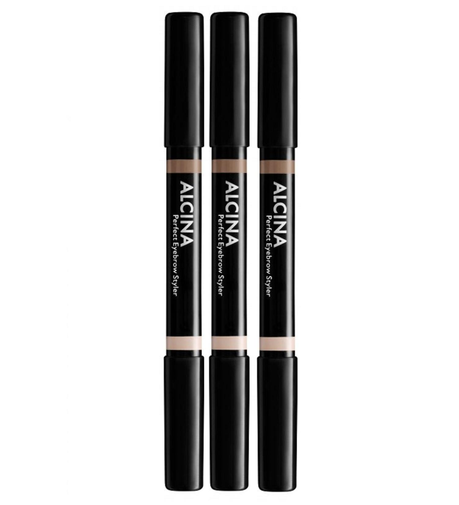 3er Perfect Eyebrow Styler 020 Dark Decorative Cosmetics Alcina Corrects the tan