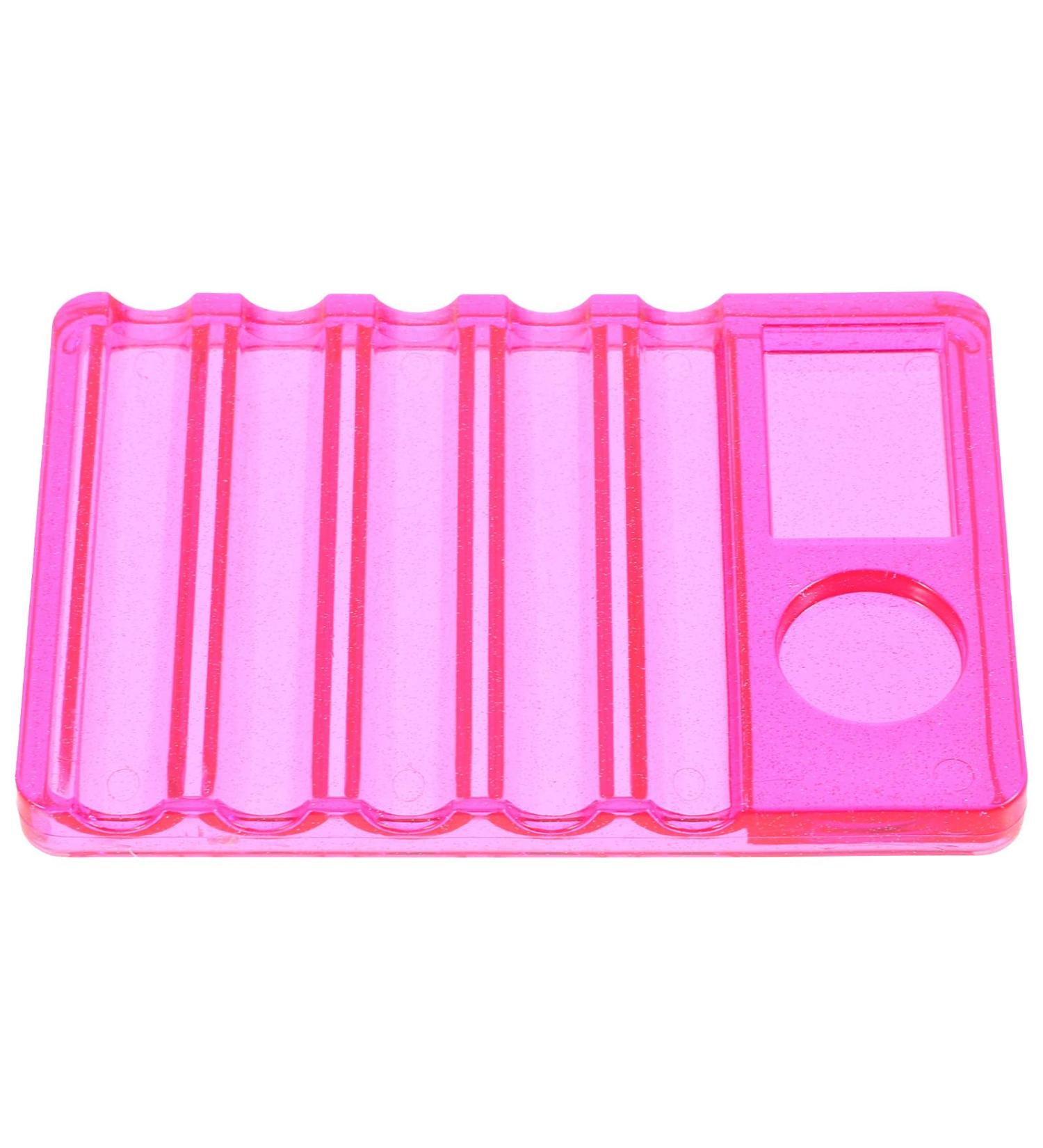 Homoyoyo Palette de Maquillage Rose Fuchsia 5 Compartiments Porte-pinceaux pour Nail Art et Palette de M lange Vernis Ongles Accessoire Professionnel pour Salon de Manucure Rangement - Buy Online on GoSupps.com