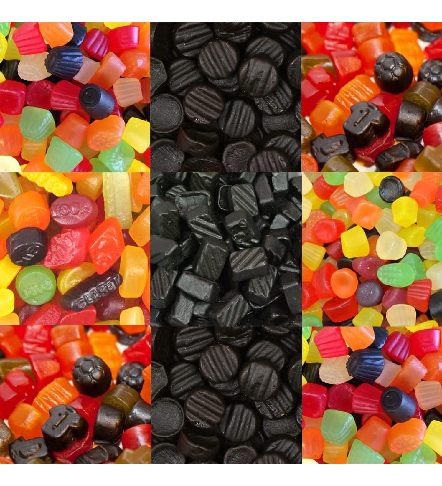 Lion Liquorice Wine Gums Fruit Salads Footballs Gums Poor Bens Sweets (Mixed Gums 500g) Mixed Gums 500g