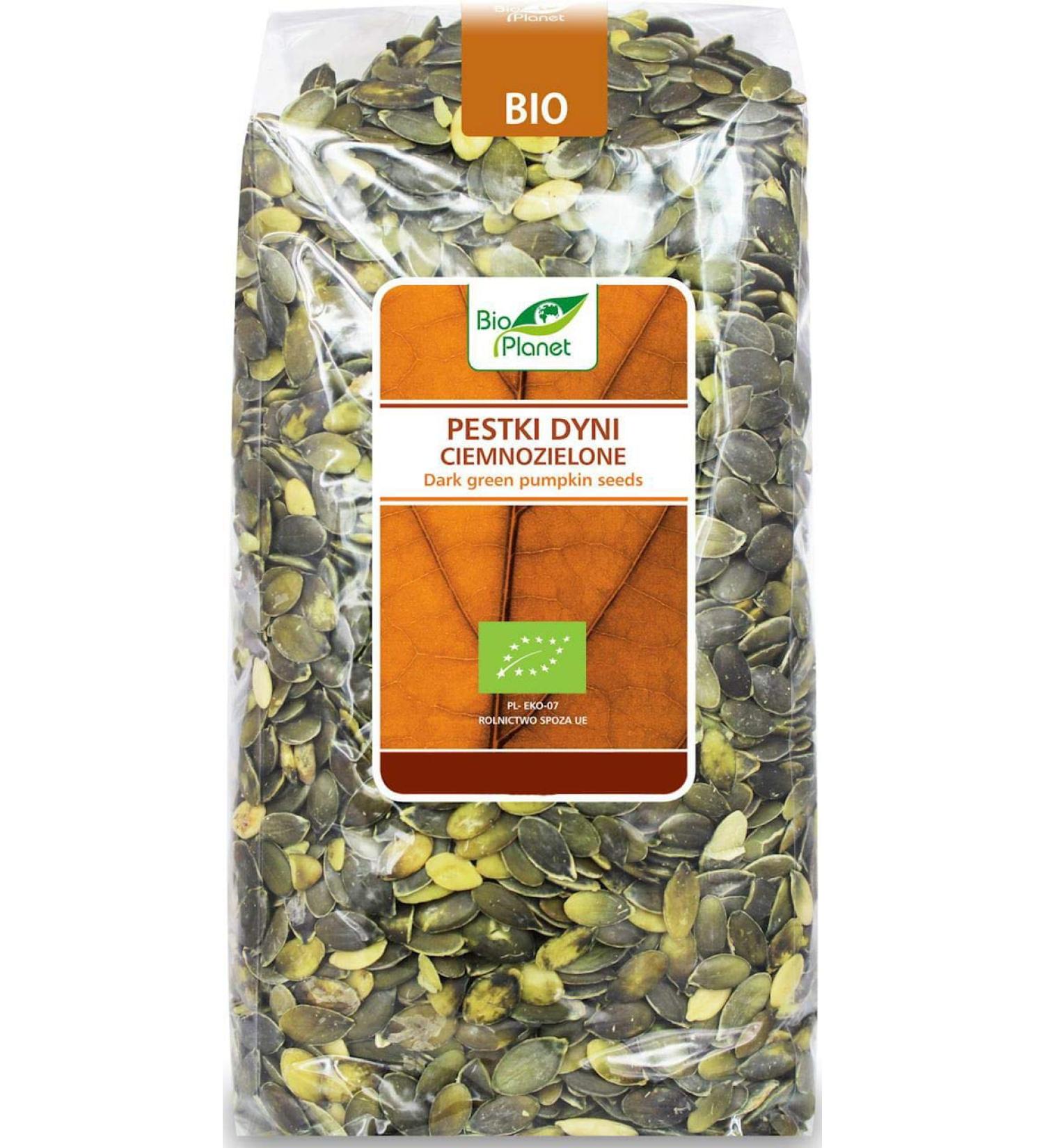 Pumpkin seeds dark green ORGANIC 1kg - BIO PLANET