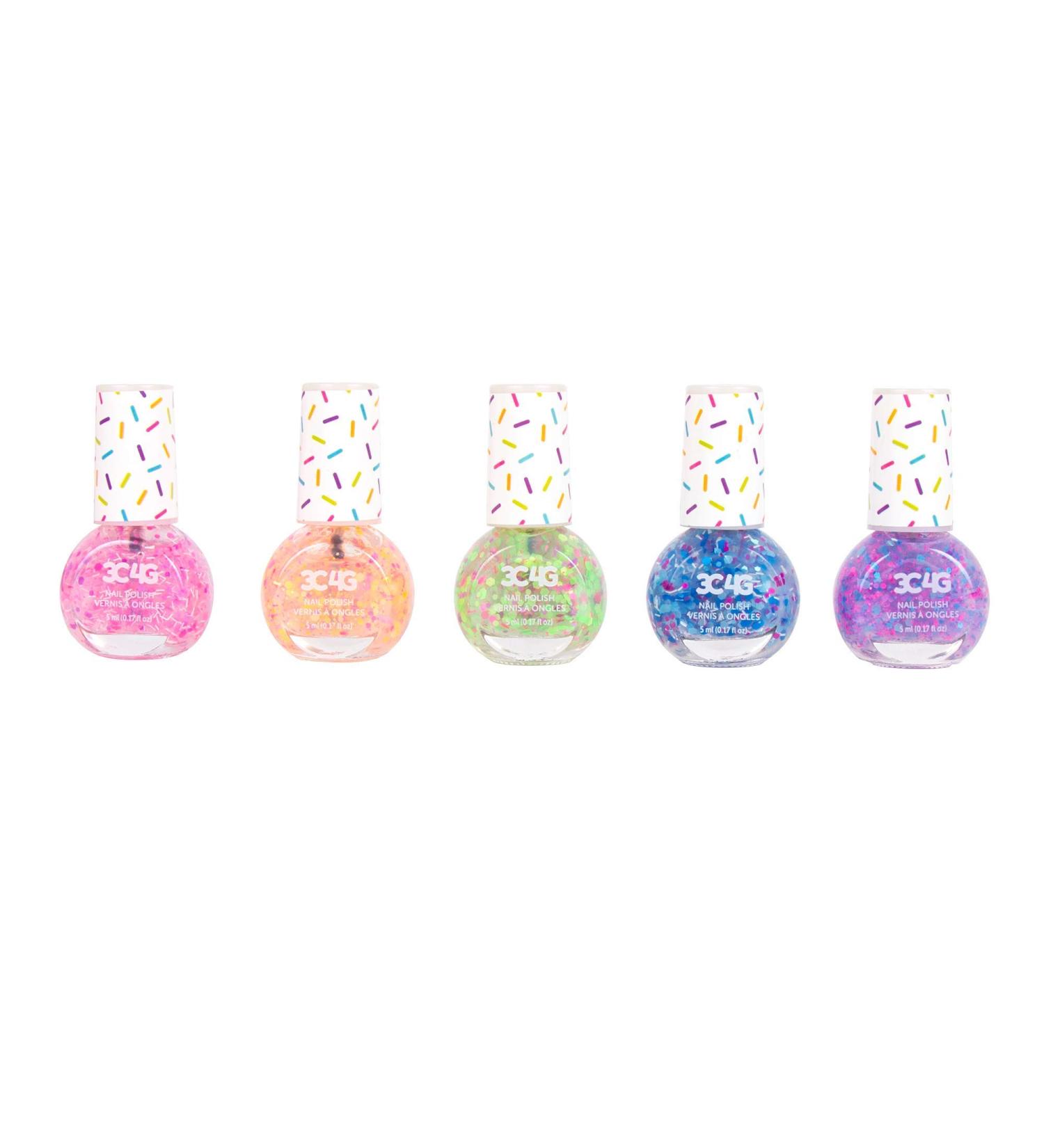 Confetti Nail Polish Set for Girls & Teens - 5 Non-Toxic Colors - Ages 8 - Buy Online on GoSupps.com