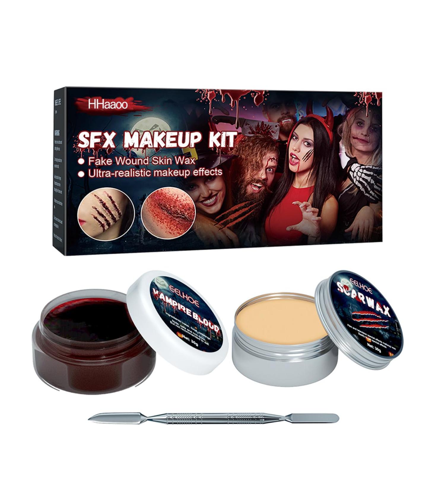 Ultimate Halloween SFX Makeup Kit | Fake Wound Molding Wax & Coagulated Blood Gel - Buy Online on GoSupps.com