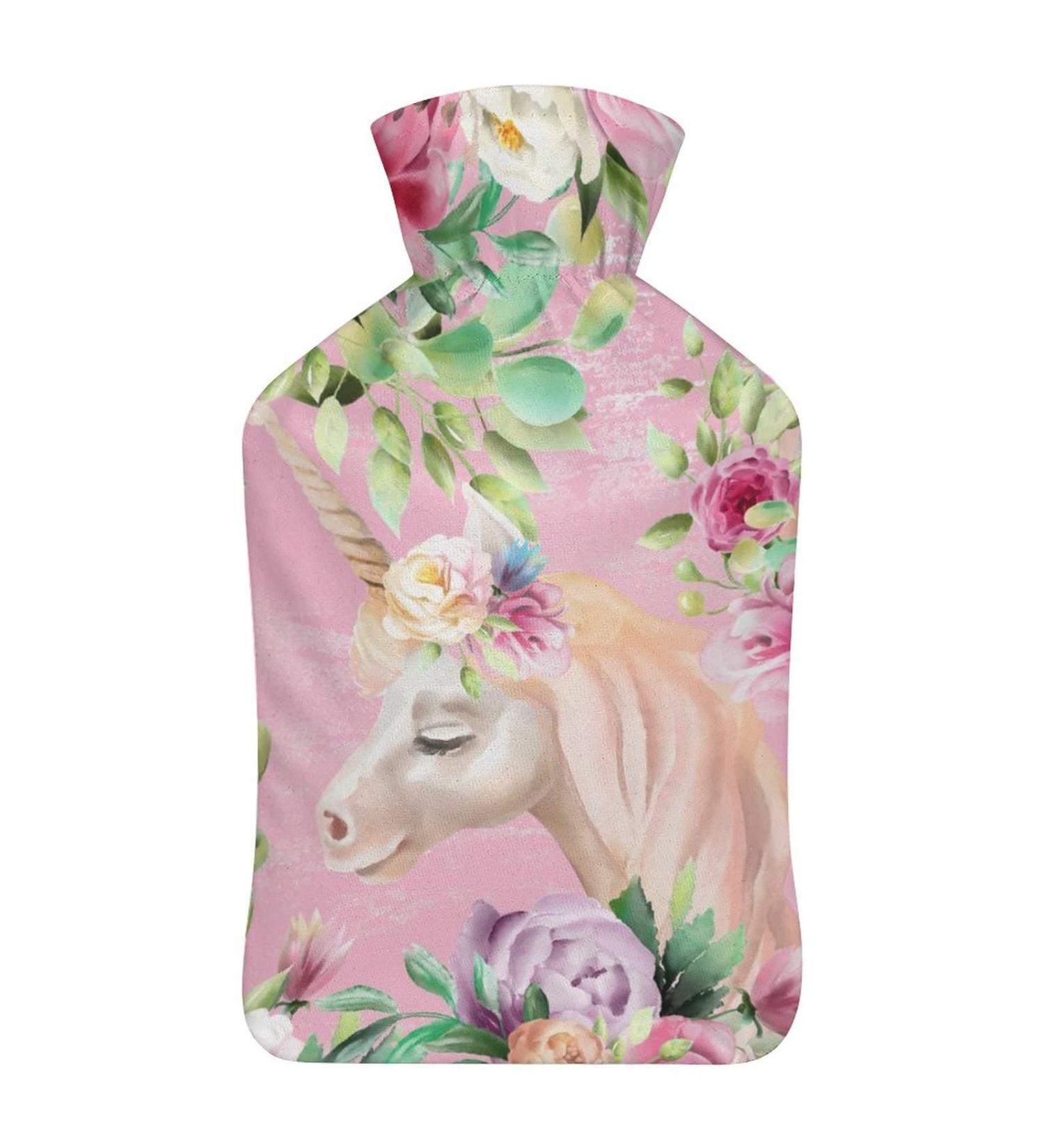 Unicorn Hot Water Bottle with Lid | Rubber Pain Relief & Foot Warmer | Hot & Cold Therapy - Buy Online on GoSupps.com