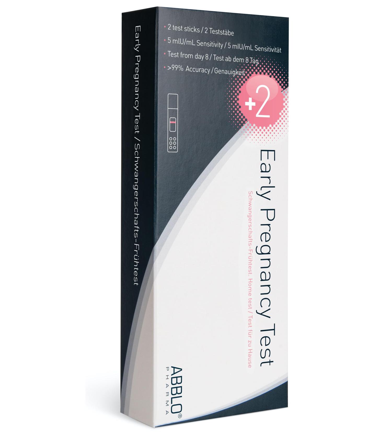 ABBLO Early Pregnancy Test - Detect 7 Days Before Your Period - High Sensitivity 5 mlU/mL - Fast Shipping to UK & DE - Buy Online on GoSupps.com