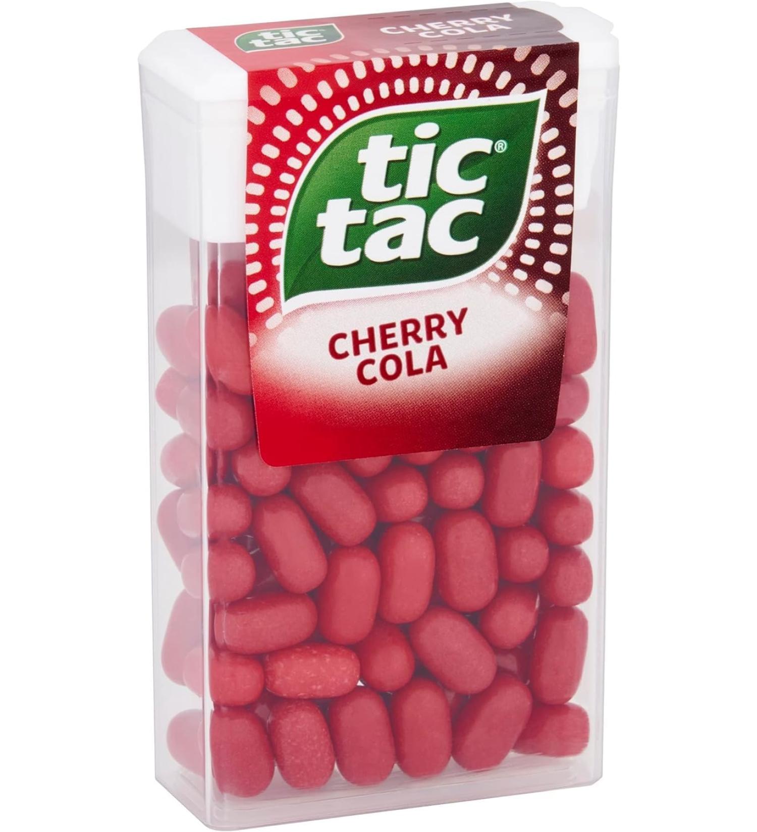 Tic Tac Mixers Cherry Cola (Cherry Cola) 12 Count Clean And Fresh Delicious And Tasty For Little Moments Of Refreshment - Buy Online on GoSupps.com