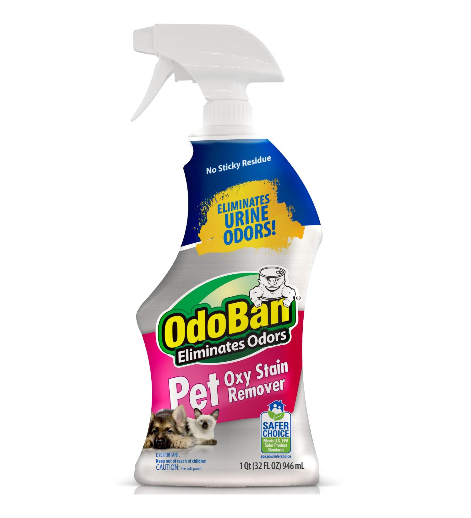 OdoBan Pet Solutions Oxy Stain Remover Pet Stain Eliminator 32 Ounce Spray - Buy Online on GoSupps.com