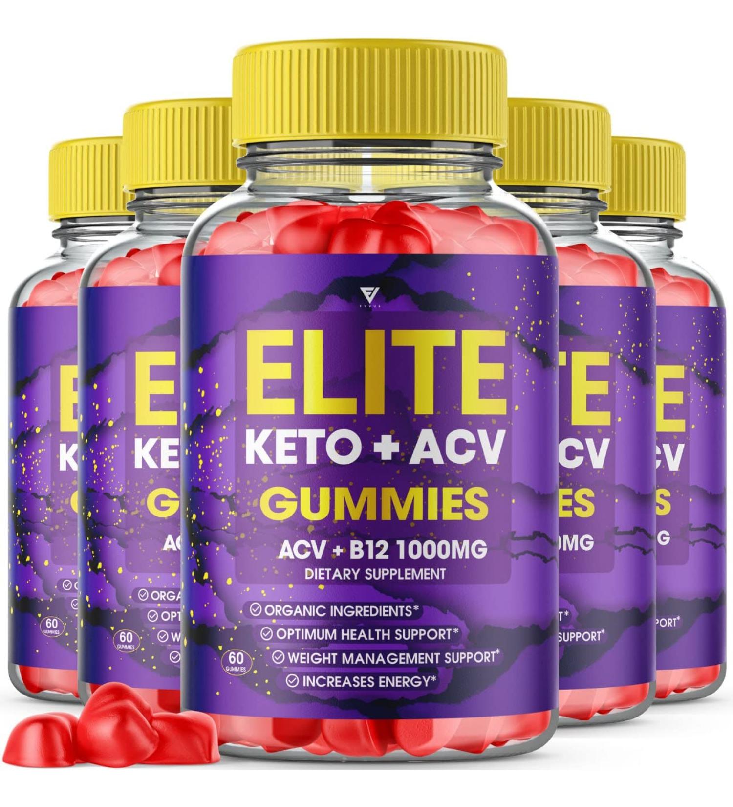 Elite Keto ACV Gummies - Advanced Weight Loss Supplement (300 Gummies) - Buy Online on GoSupps.com
