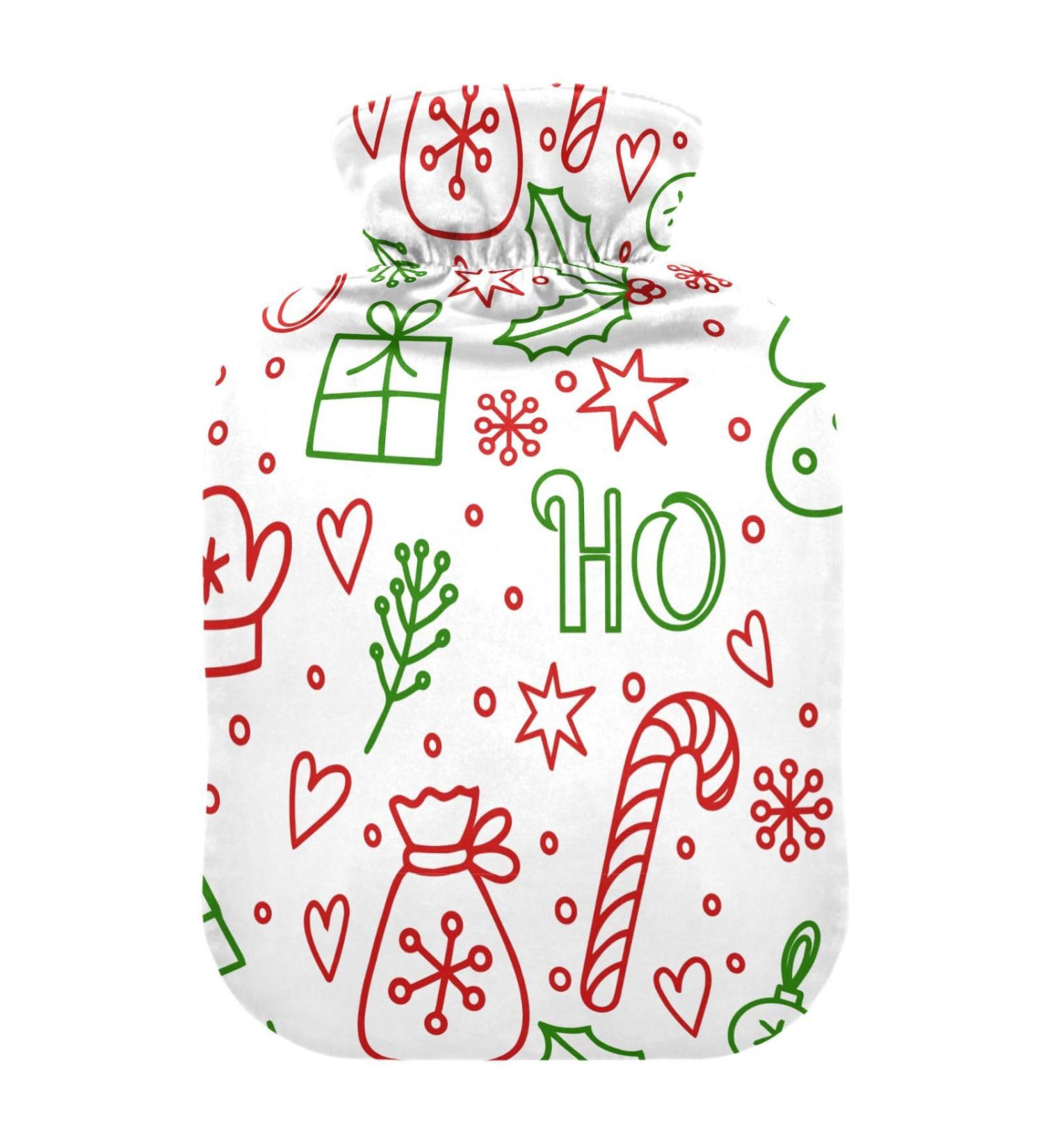 Christmas Snowflake Hot Water Bottle | 2L Pain Relief & Comfort for Pregnant Women - Buy Online on GoSupps.com