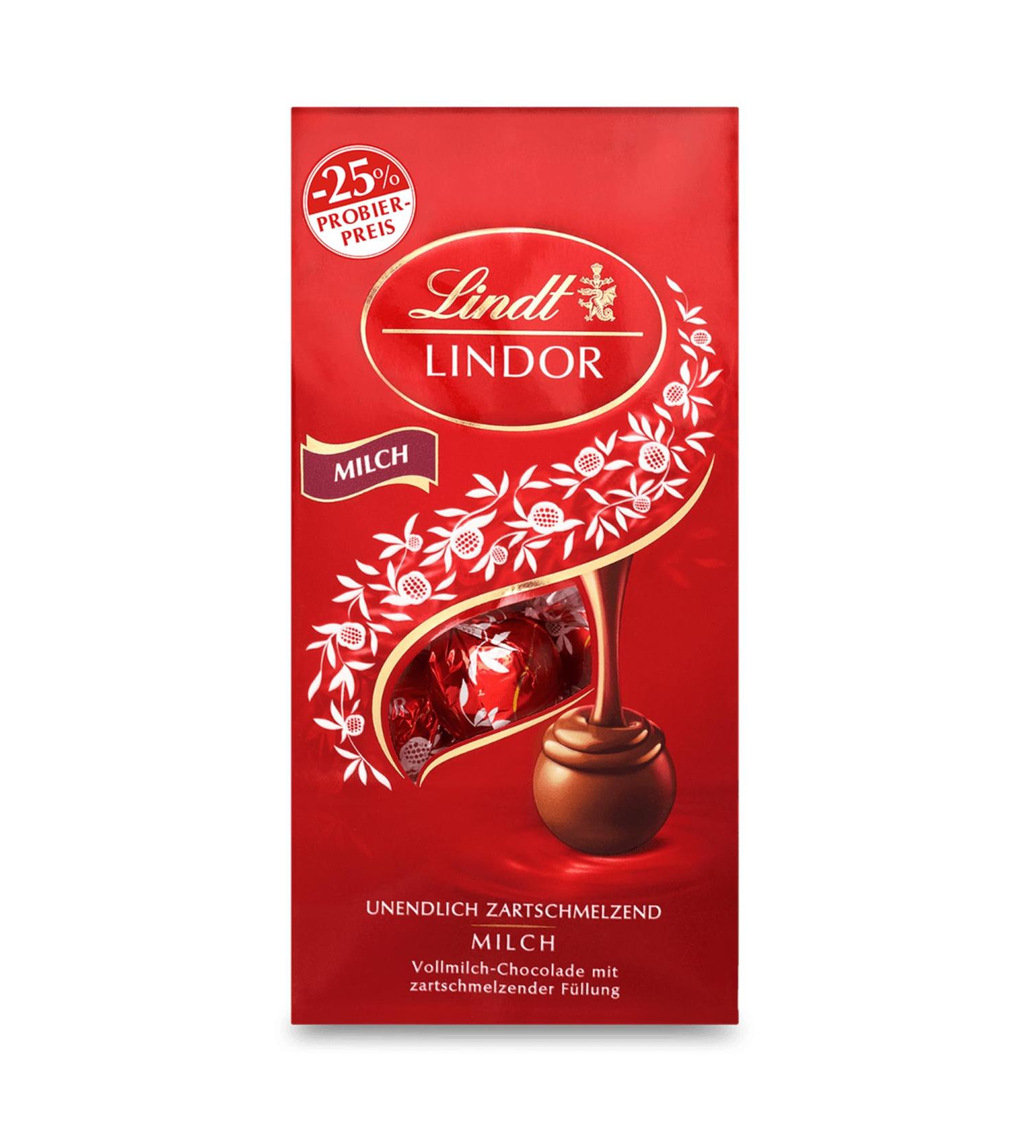 Lindt Chocolate Lindor Milk Balls 137g - Luxurious Praline Gift with Delicate Melting Filling - Buy Internationally - Buy Online on GoSupps.com