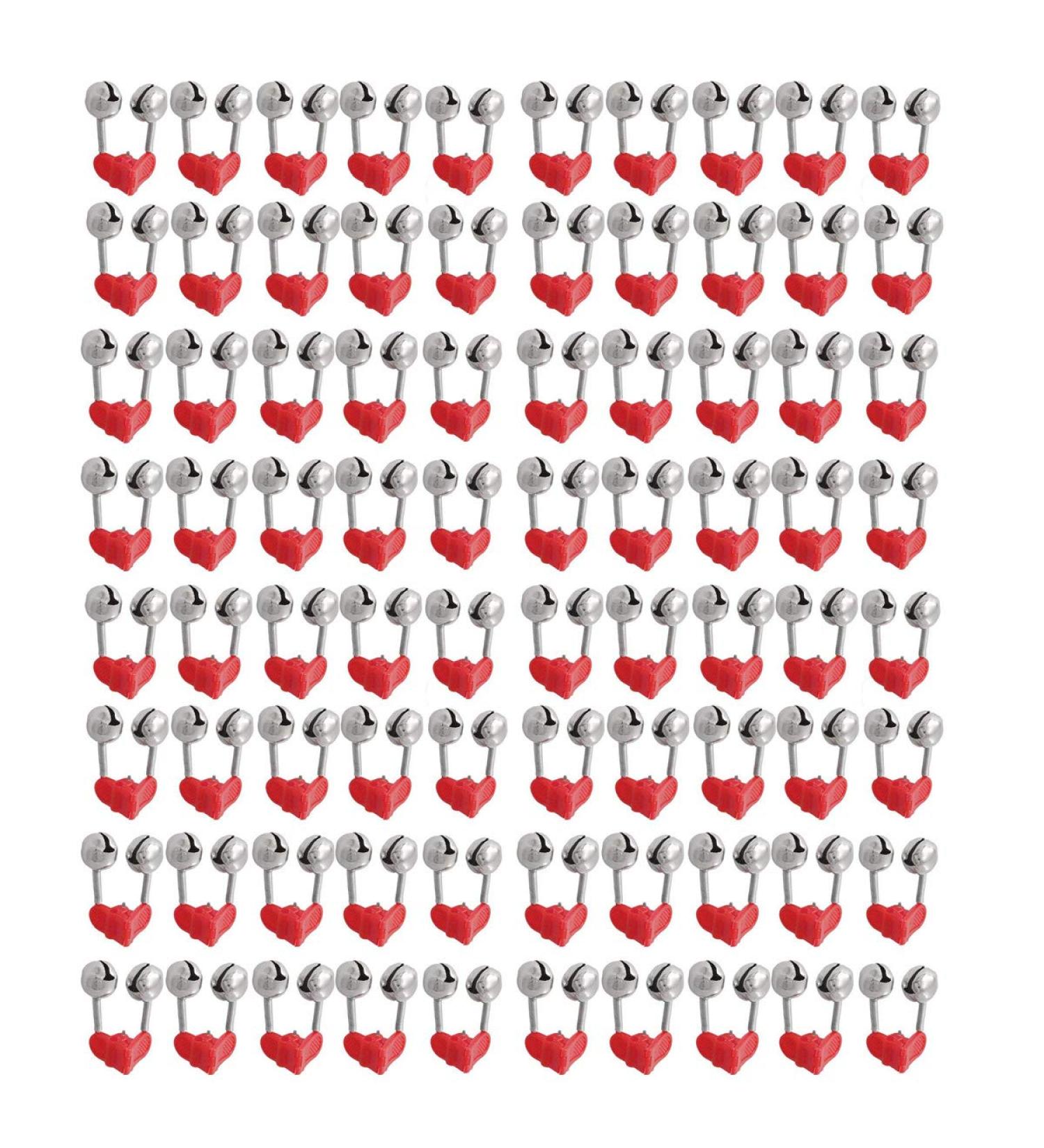 COMOK Plastic Clamp Fishing Rod Alarm Dual Alert Bells - Red Fishing Accessory (70PCS) - Buy Online on GoSupps.com