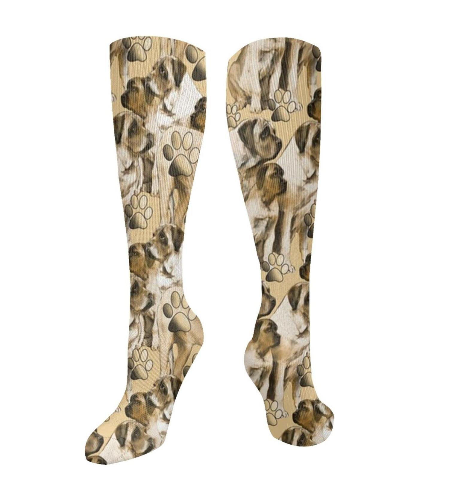 Mastiff Family Compression Socks for Men & Women - 15-20 mmHg Circulation Support for Running & Cycling - Buy Online on GoSupps.com