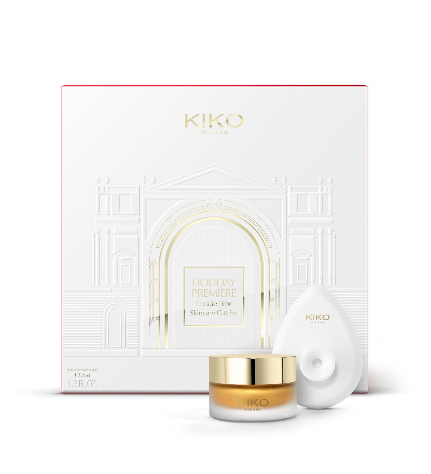 KIKO Milano Holiday Premi re Cuddle Time Skincare Gift Set | Skincare Gift Set: Brightening Face Mask And Cleansing Tool - Buy Online on GoSupps.com