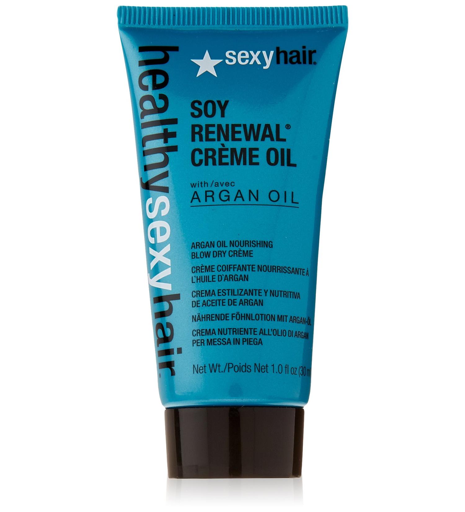 Buy SexyHair Soy Renewal Cr me Oil 30ml - Nourishing Hair Oil for Shine & Smoothness - International Shipping Available - Buy Online on GoSupps.com