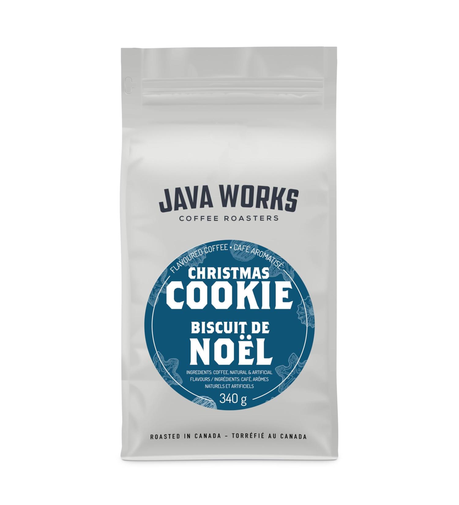 Java Works Coffee - Christmas Cookie Flavoured Coffee 340 Grams Christmas cookie 340 g (Pack of 1) - Buy Online on GoSupps.com