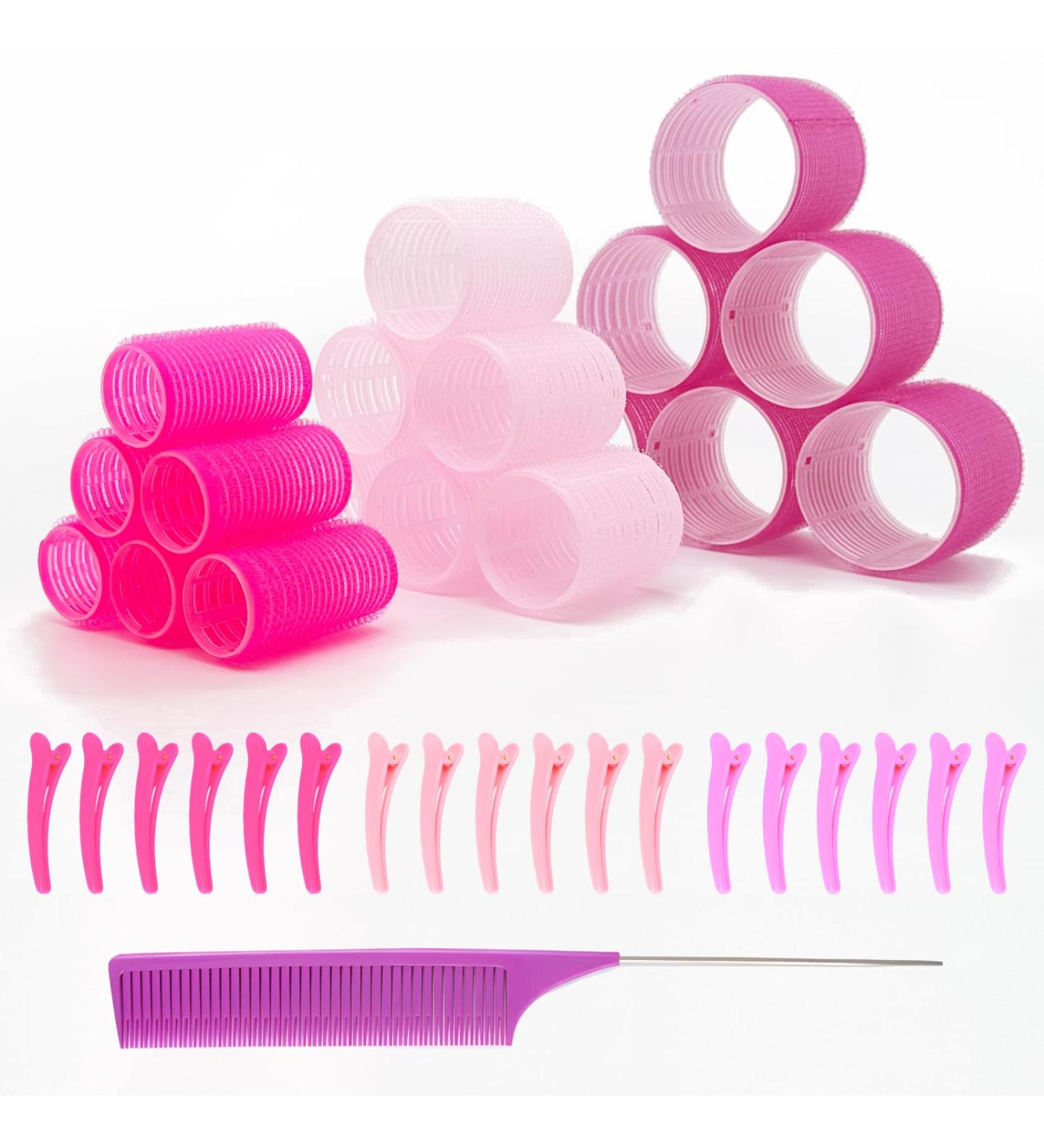 Buy Dadapanghu Curling Winder Set - 37 Pieces of Self-Adhering Hair Rollers & Combs for Effortless Heat-Free Curls - Perfect for All Hair Lengths - Buy Online on GoSupps.com
