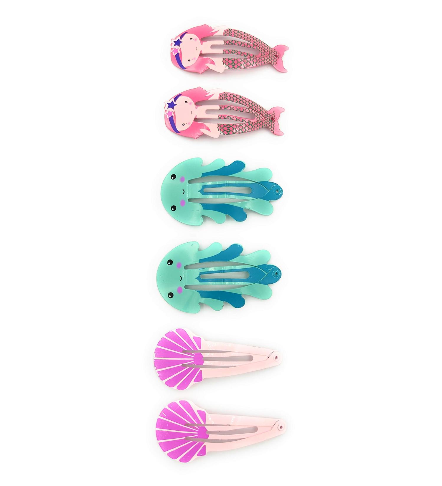 Promotech 6-Piece Sea Animals Hair Clips - Funny Hair Accessories for Girls | International Shipping - Buy Online on GoSupps.com