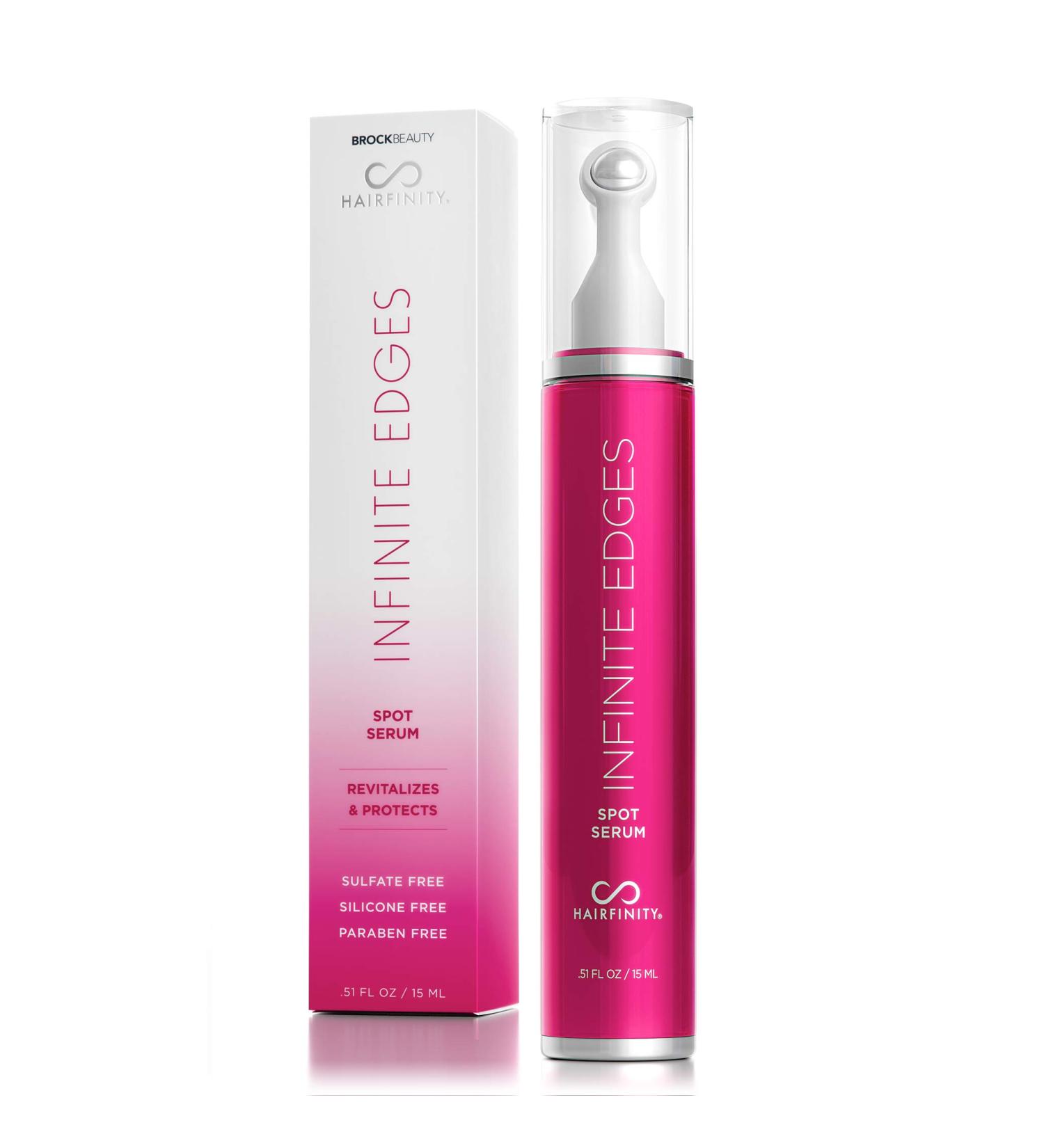 Hairfinity Infinite Edges Hair Serum - Hair Growth Treatment for Alopecia - Stimulates Hair Follicles, Prevents Hair Loss, and Promotes Regrowth - Sulfate & Silicone Free - Buy Online on GoSupps.com