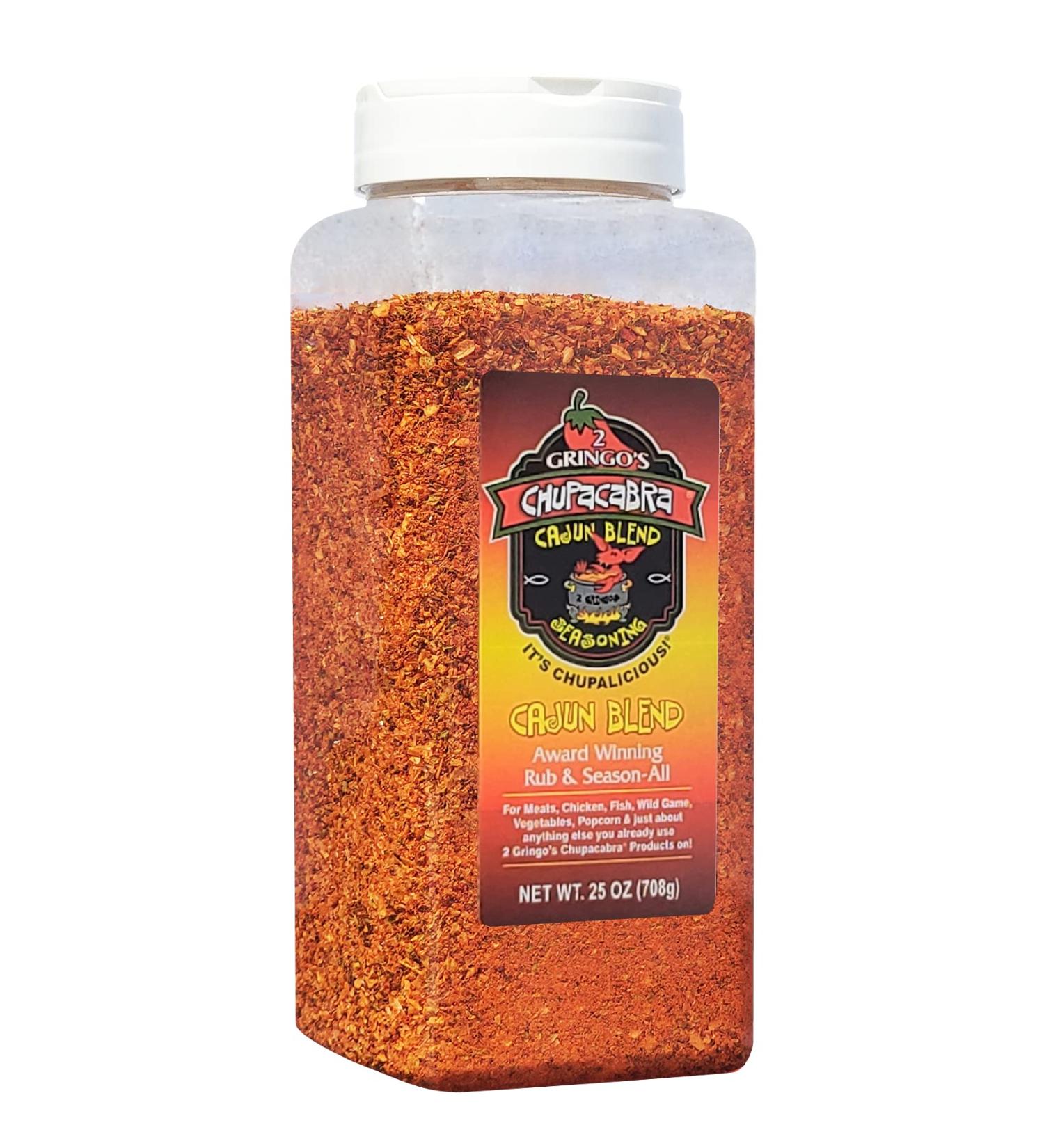 2 Gringos Chupacabra Cajun Seasoning Blend - 25 oz | Authentic Southern Flavors - Buy Online on GoSupps.com