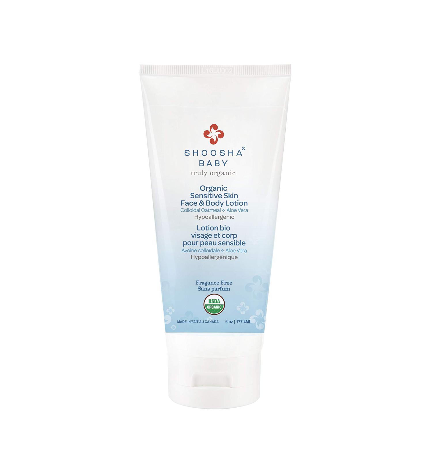 Shoosha Sensitive Skin Organic Face & Body Lotion Unscented