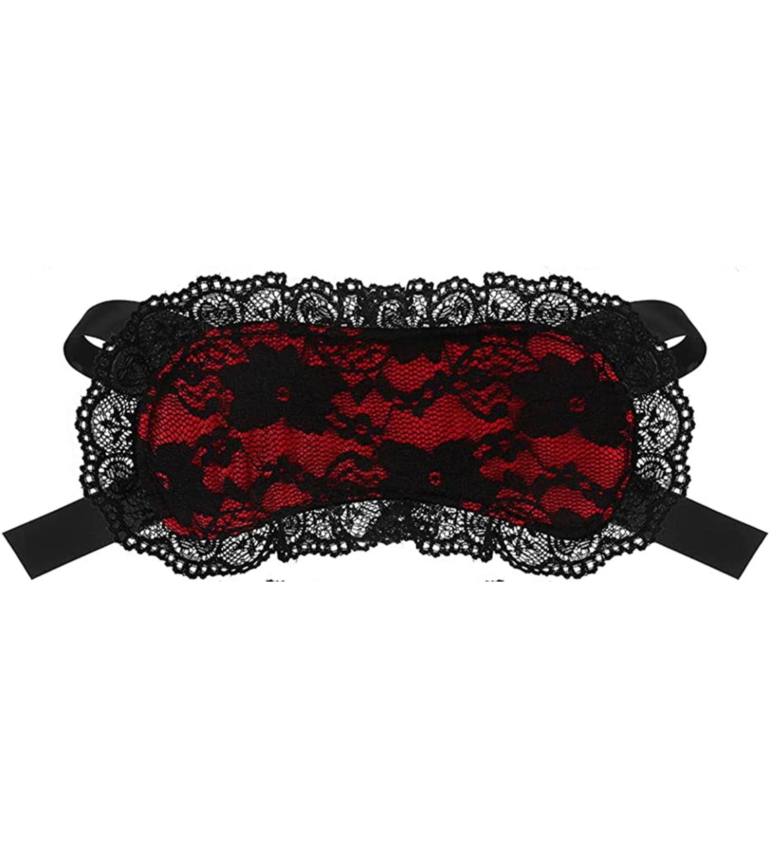 Soft Lace Eye Mask for Comfortable Sleep | Adjustable Rose Red Shading Eye Mask | Perfect for Travel & Meditation - Buy Online on GoSupps.com