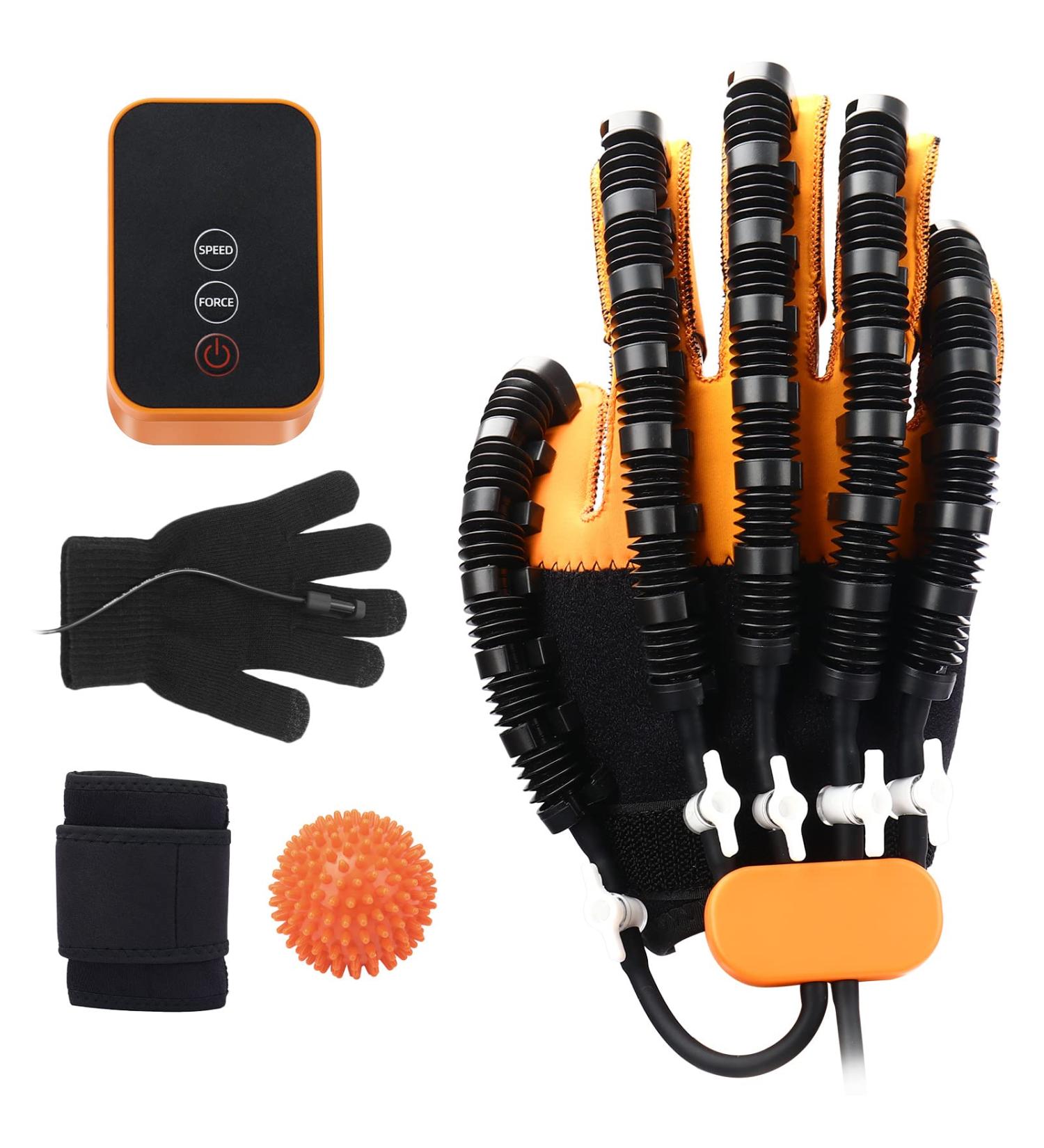 Rehabilitation Robot Gloves Stroke Rehabilitation Aids Rehabilitation Training Gloves Hemiplegia Finger Rehabilitation Trainer (Left Hand-M) - Buy Online on GoSupps.com