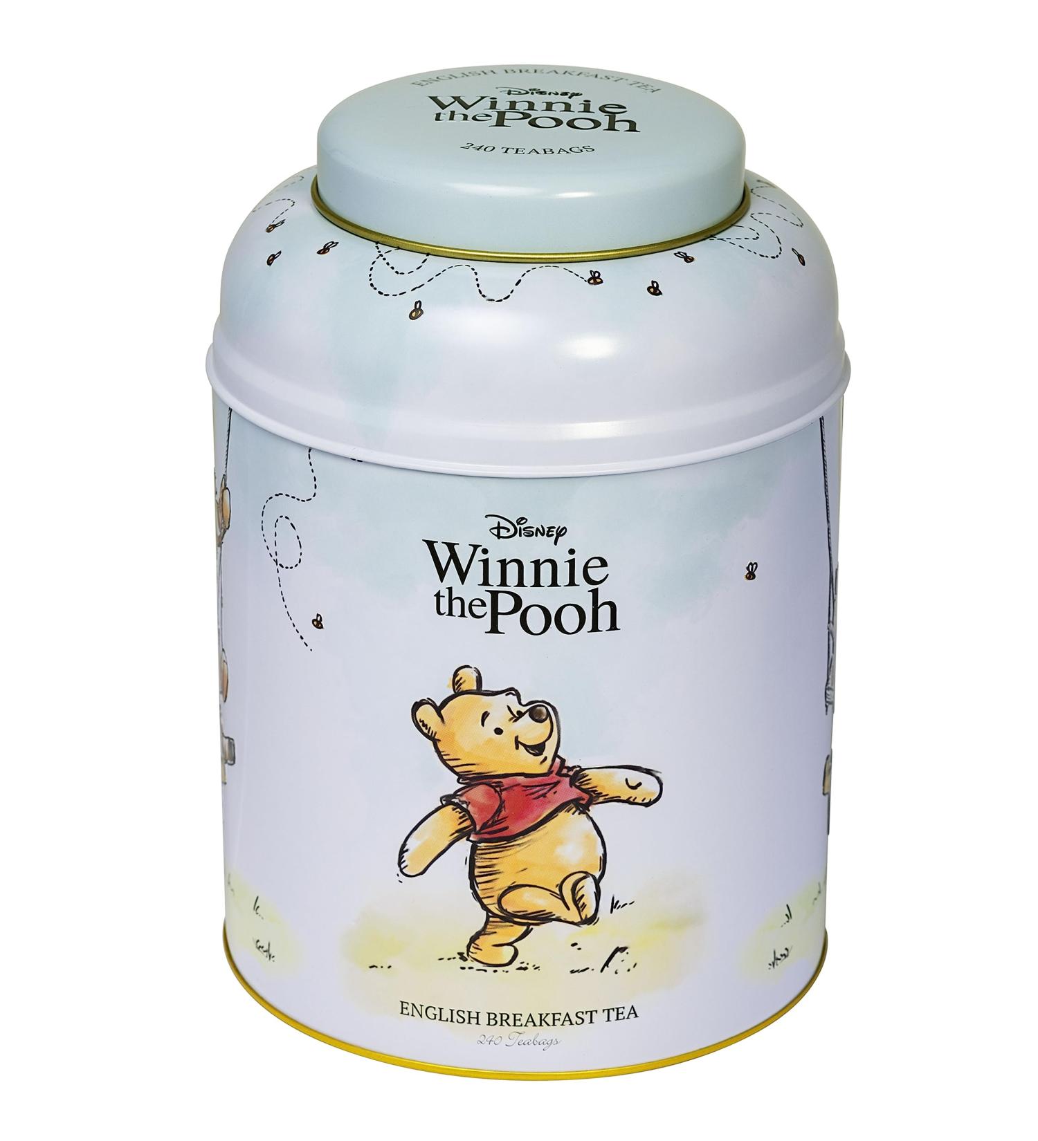 New English Teas Winnie the Pooh & Tigger Tea Caddy with 240 English Breakfast Teabags - Buy Online on GoSupps.com