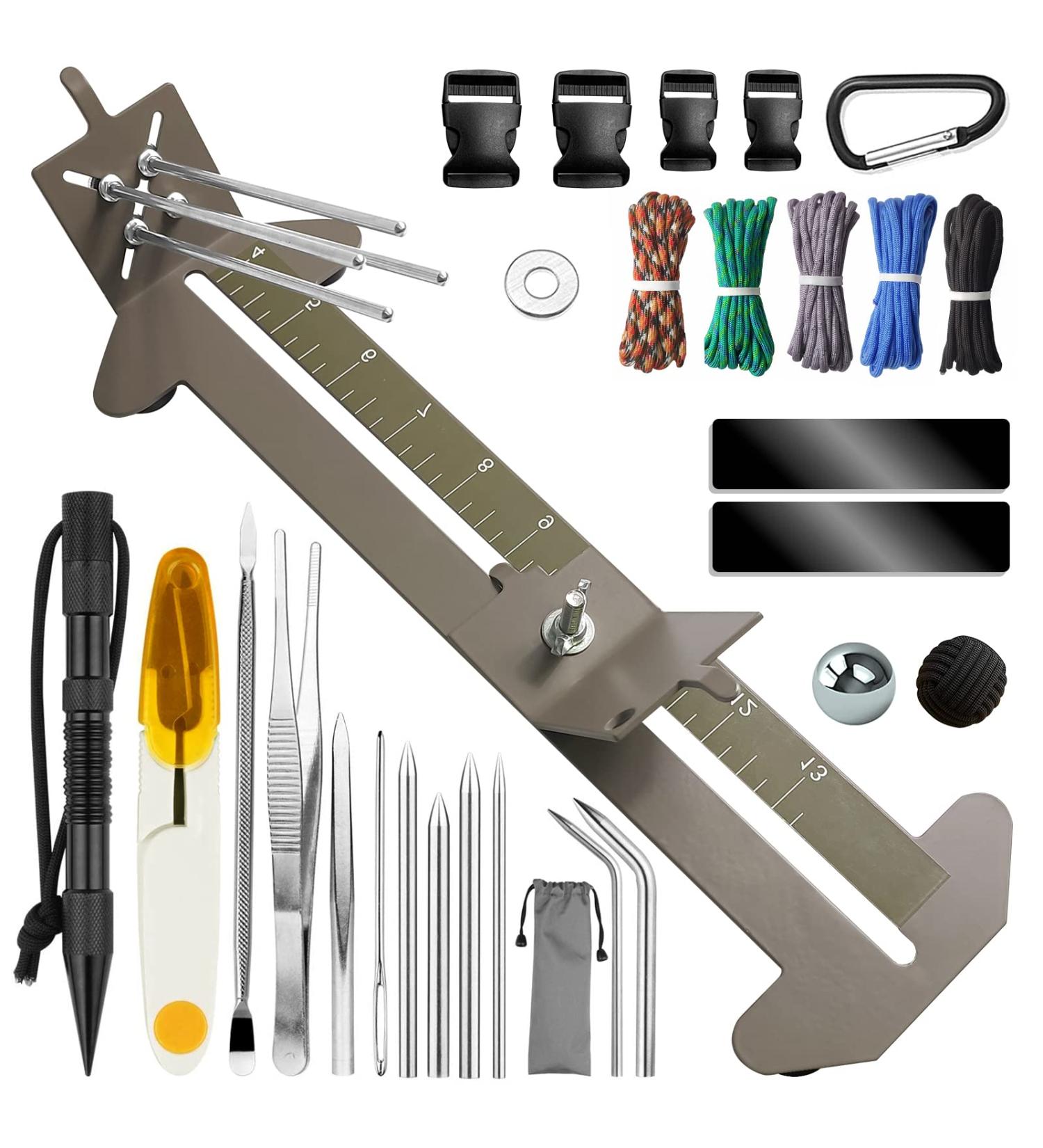 Adoture Direct Paracord Bracelets Jig Kit with Tools and Paracord Needle Set - Khaki - Buy Online on GoSupps.com