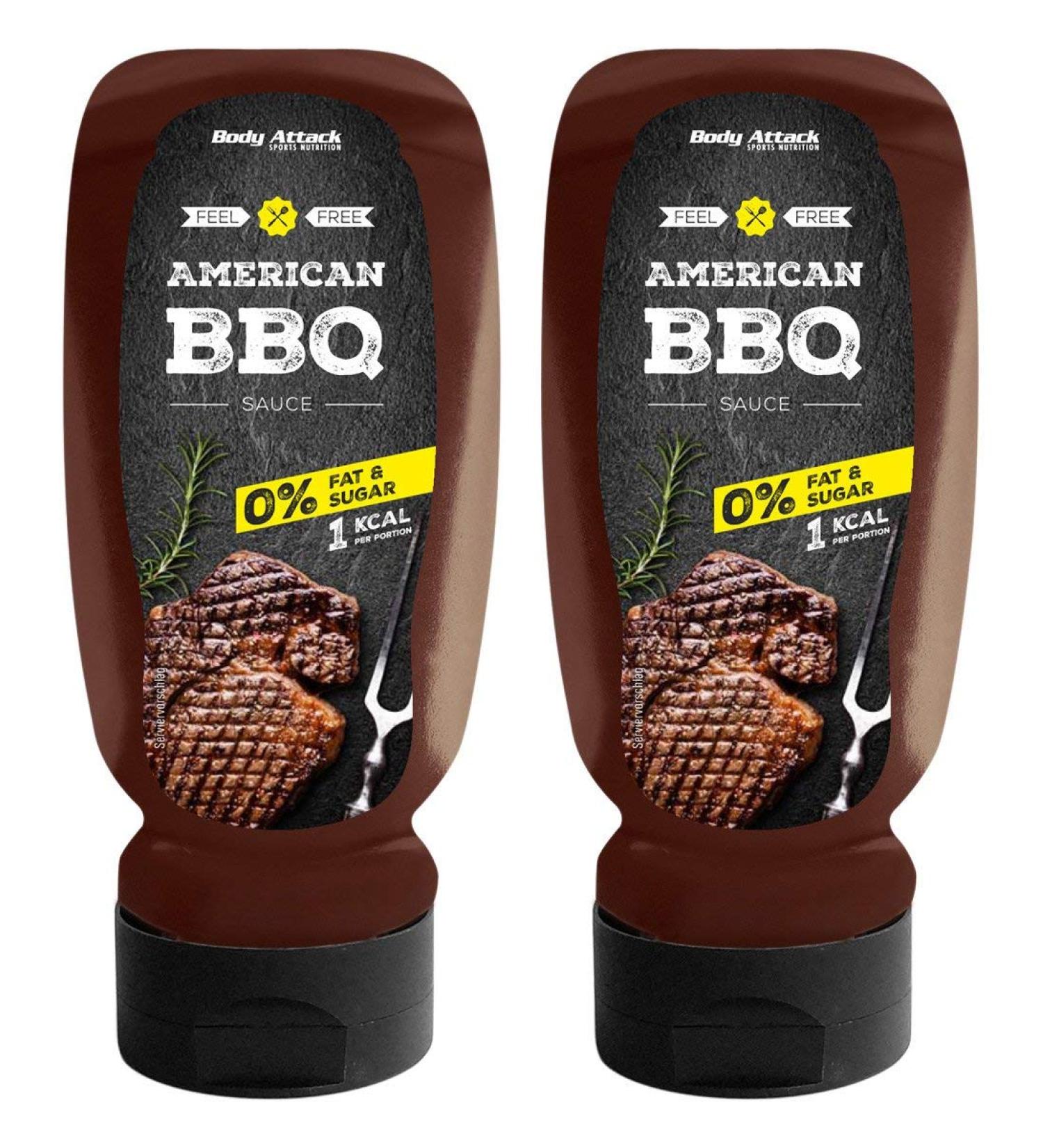 Body Attack BBQ Sauce - 0% Sugar & 0% Fat | Perfect for All Diets | 320ml (2 Pack) - International Shipping Available - Buy Online on GoSupps.com