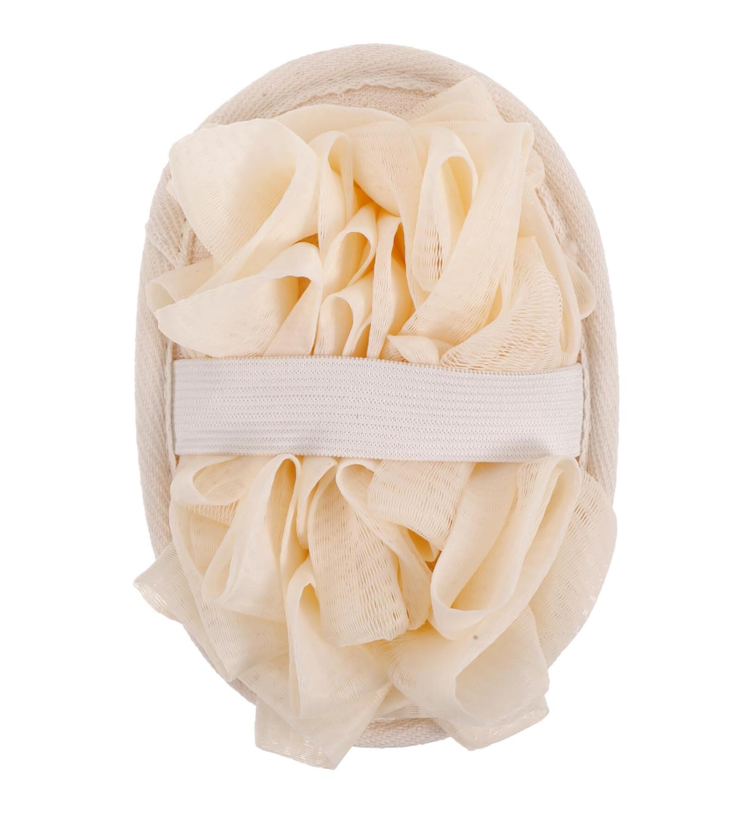 FOMIYES Bath Loofah Shower Sponge | Exfoliating Body Wash Scrubber | Soft Mesh Pouf & Dual-Sided Deep Cleansing Bath Scrunchies - Buy Online on GoSupps.com