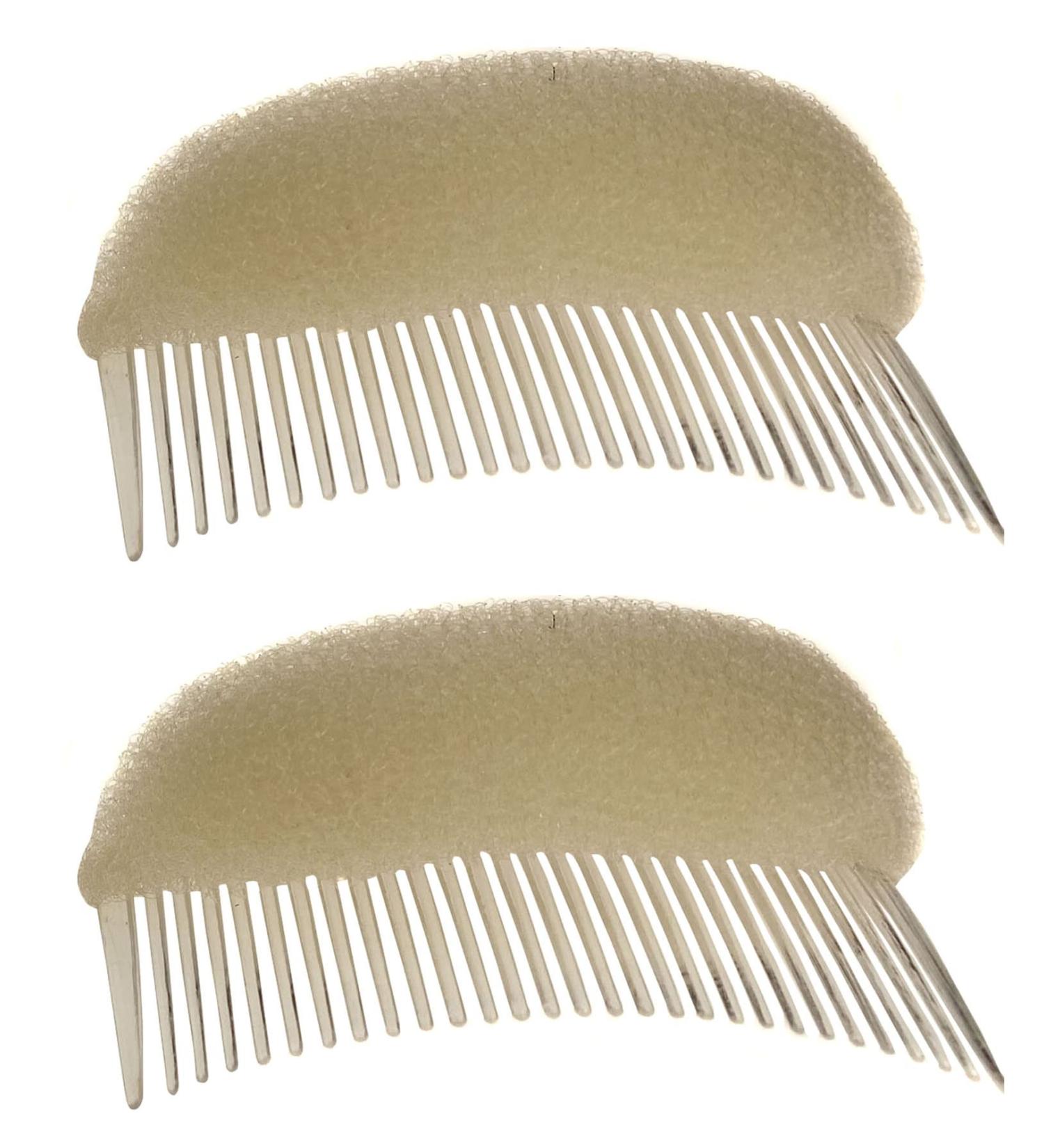 2pcs Women Foam Hair Comb Set - Hanging Volume Beehive Styler & Bun Maker for Perfect Party Hairstyles - Buy Online on GoSupps.com