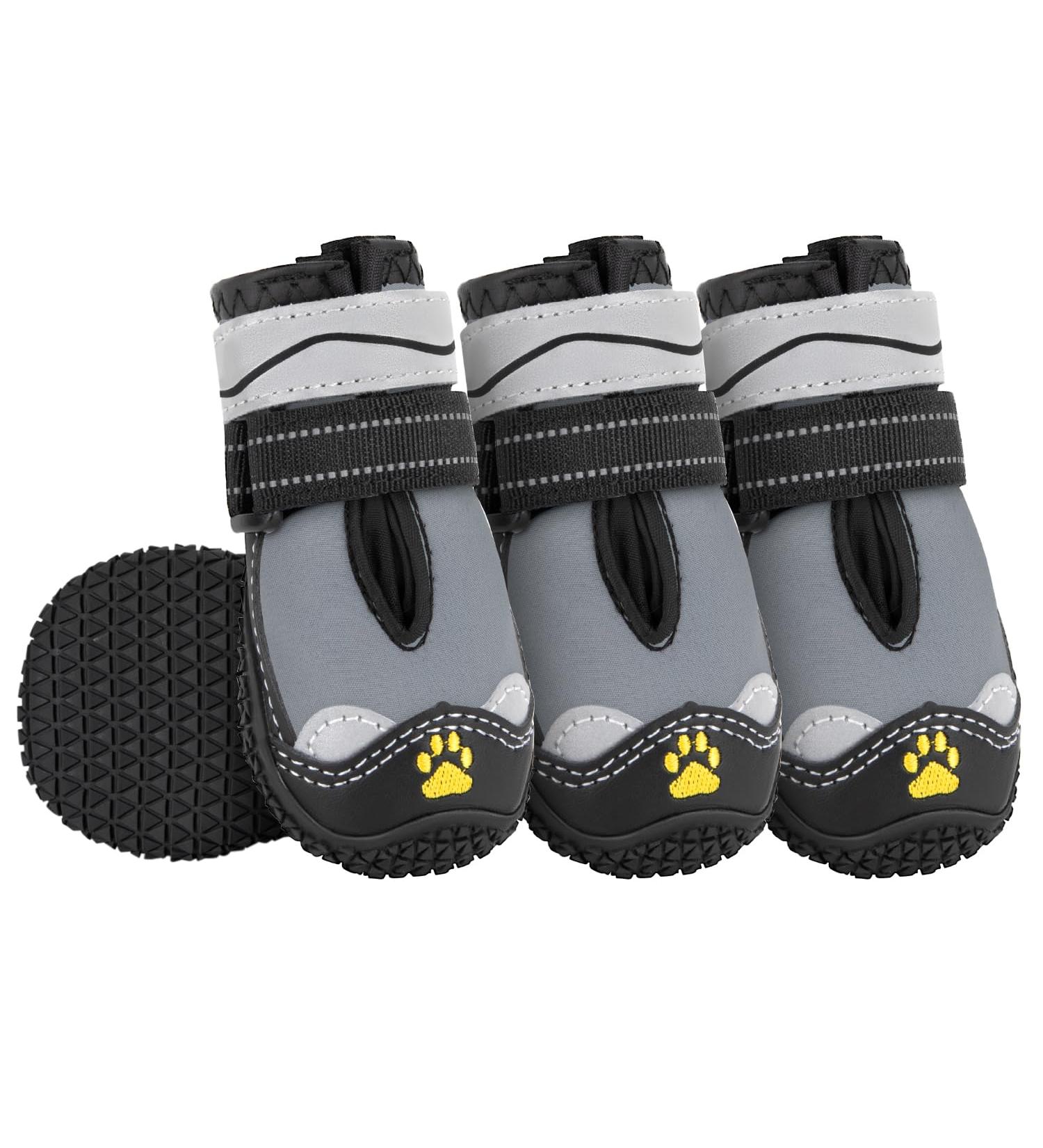 Eyin Dog Shoes - Water Repellent Paw Protection for All Sizes | Non-Slip Sole & Reflective Velcro Fastener | Ideal for Outdoor Sports - Buy Online on GoSupps.com