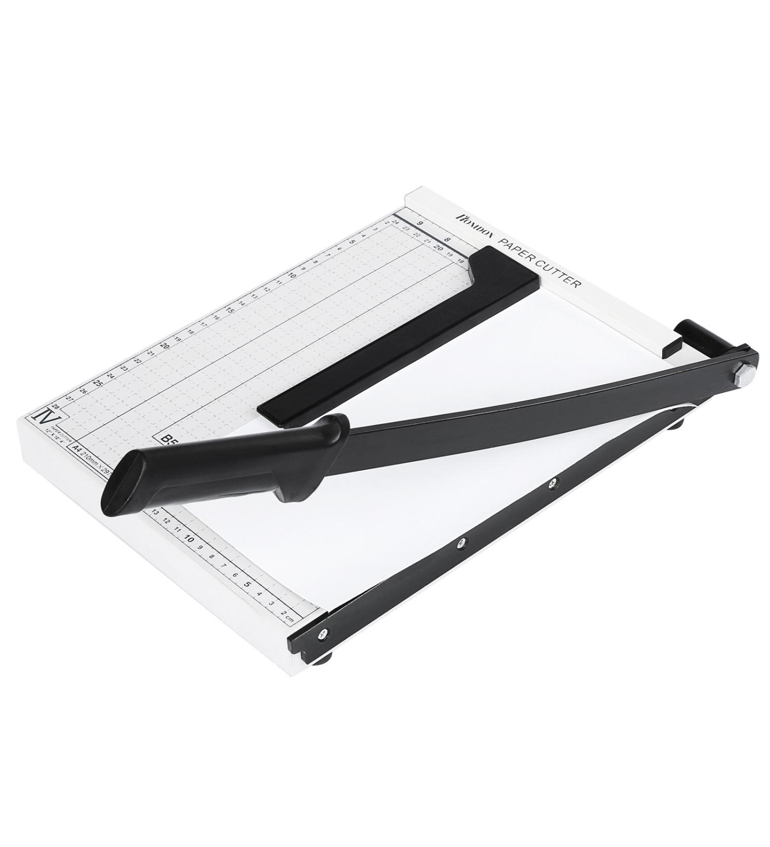 Paper Trimmer  A4 Paper Cutter  Heavy Duty Photo Guillotine Paper Cutter Machine for Office Home Use  12 inch Cut Length  12.5" x 9.8" (Use for A4-B7) White - Buy Online on GoSupps.com