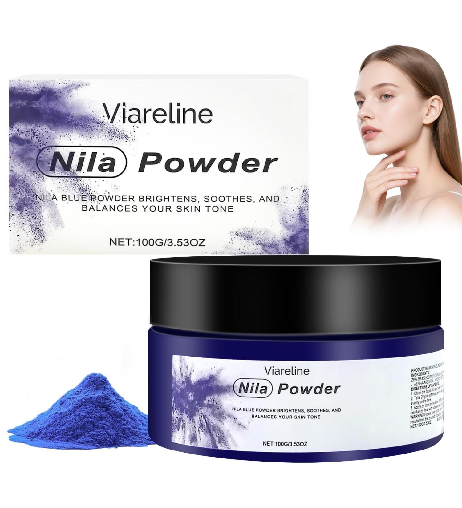 exatta Mask Powder Nila facial mask 100 g powder Morocco blue powder Nila Morocco mask powder phycocyanin arbutin soothes dry skin moisturizes Mask Powder A - Buy Online on GoSupps.com