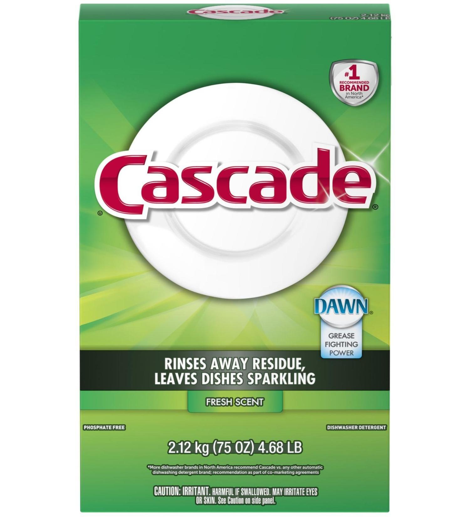 Cascade 34036 Dishwasher Detergent Powder 75 Oz