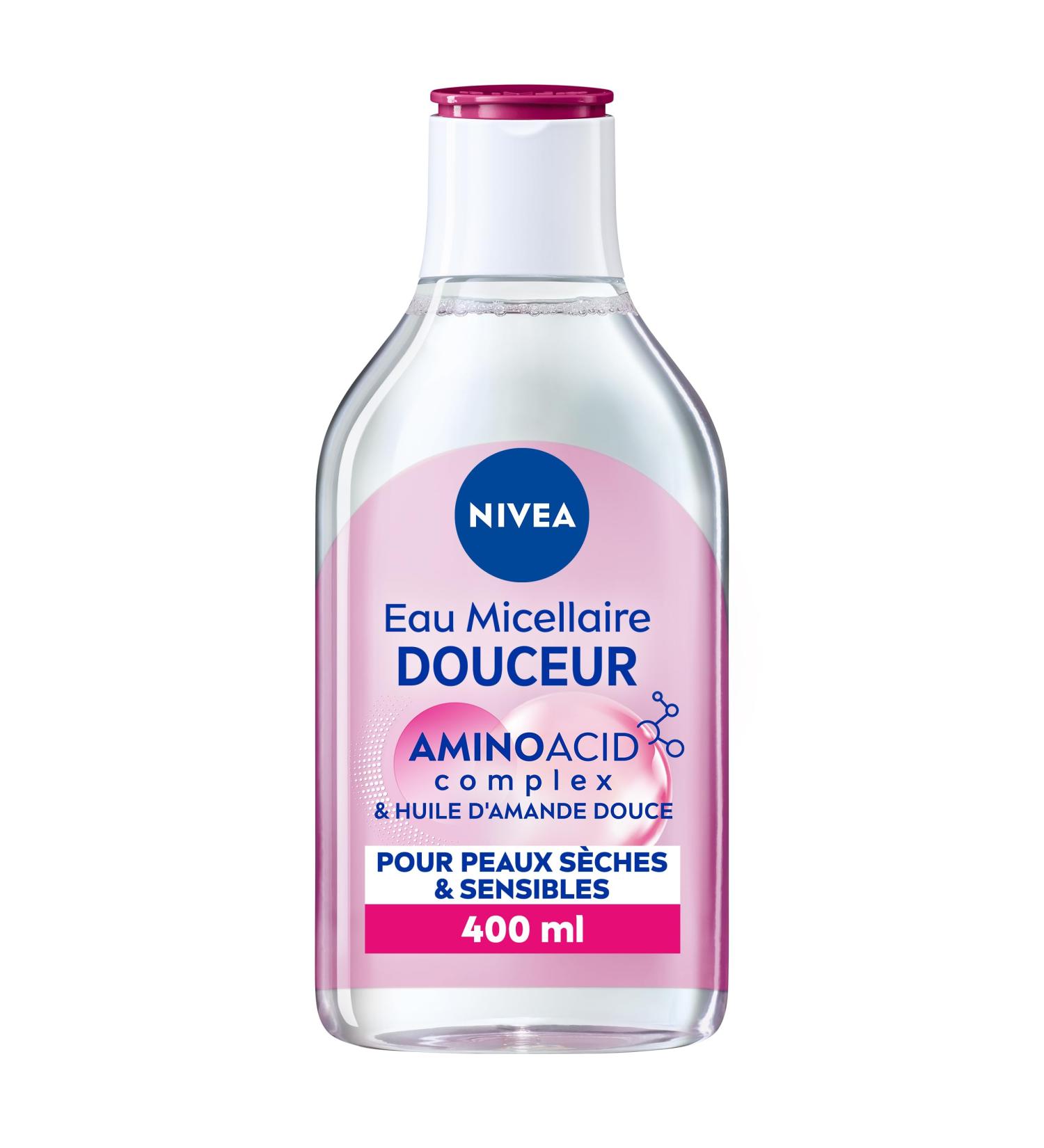 NIVEA GENTLE Micellar Water for Dry and Sensitive Skin (1 x 400 ml) make-up remover enriched with micelles and amino acids without fragrance face eyes & lips cleanser - Buy Online on GoSupps.com