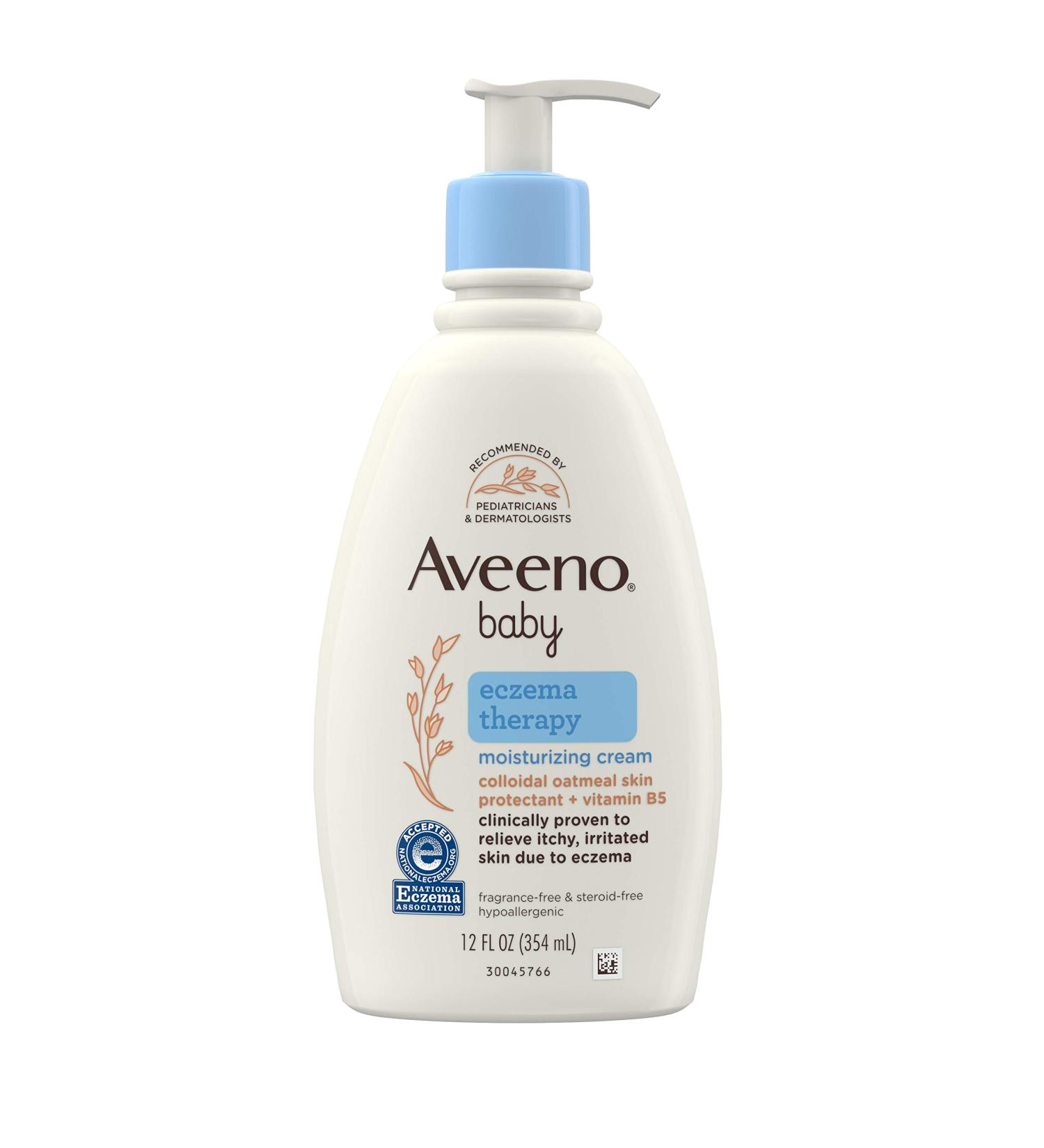 Aveeno Baby Eczema Therapy Moisturizing Cream - 12oz | Soothing Relief for Sensitive Skin | International Shipping Available - Buy Online on GoSupps.com