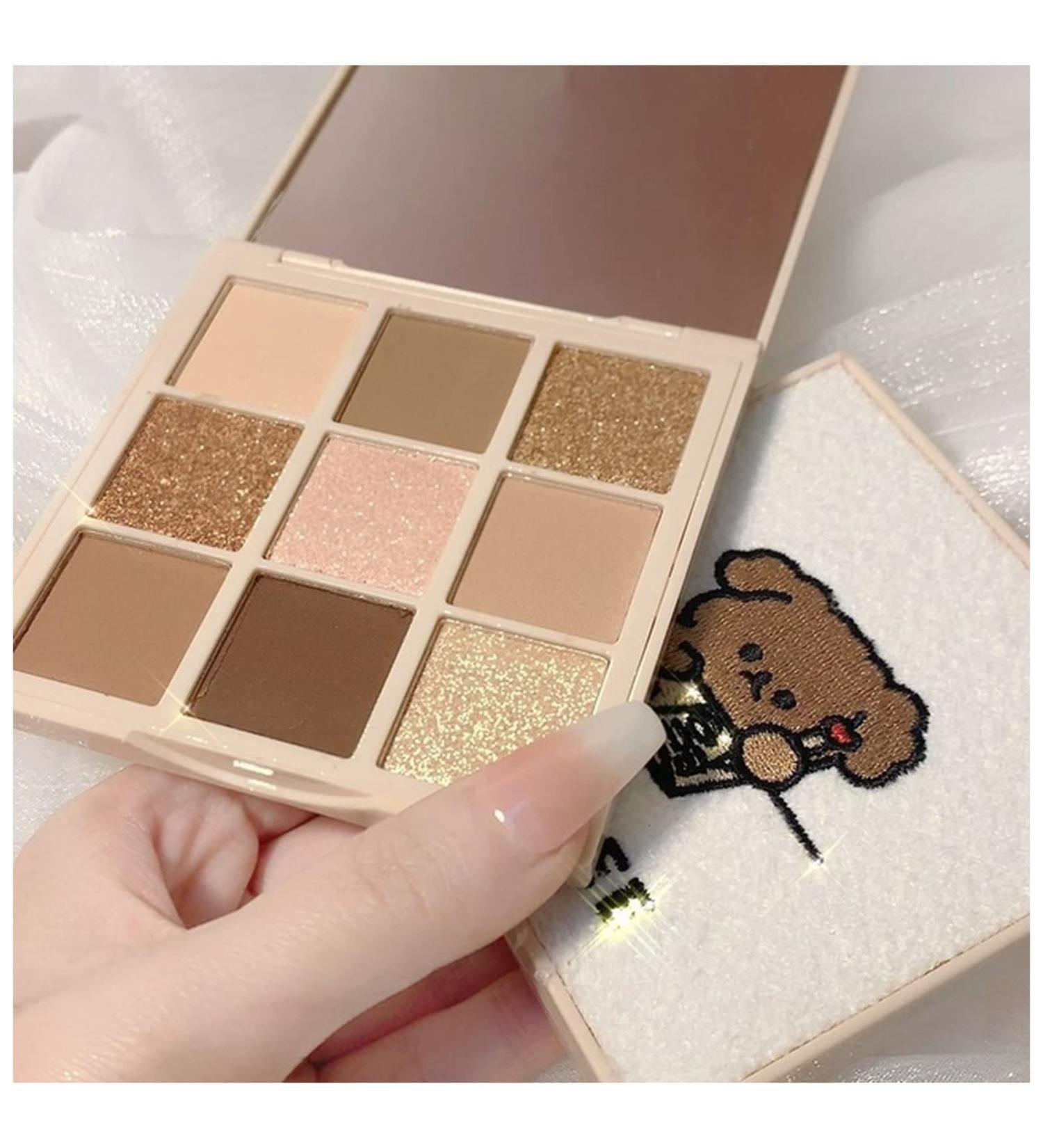 JOYTILLGU Beauty Palette Cute Dog Pearlescent Eyeshadow Palette 9 Color Matte Eye Plate Glitter Eye Makeup Makeup Palette Natural Waterproof Eyeshadow Eyeshadow Palette1 - Buy Online on GoSupps.com