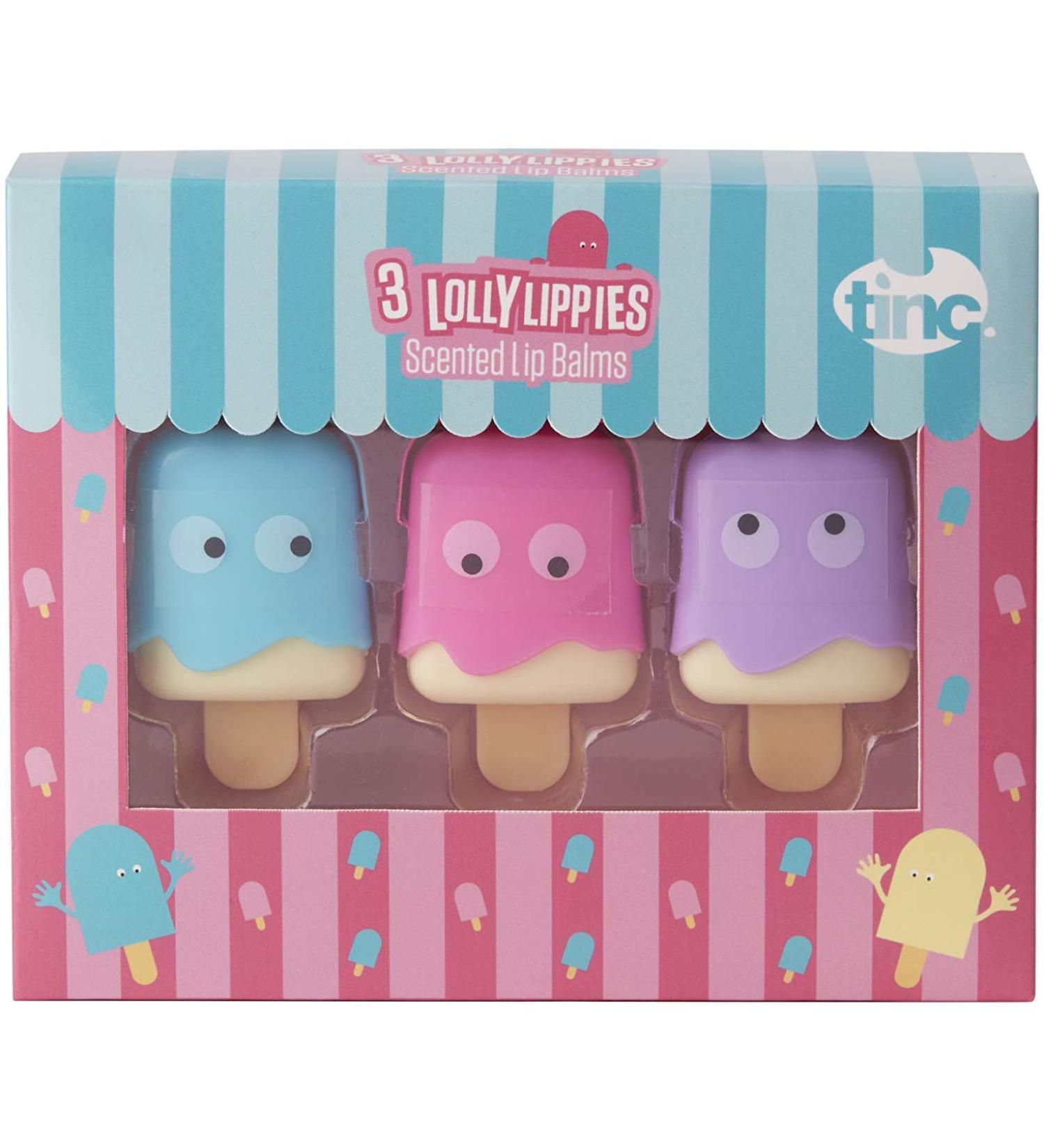 Tinc Lolly Aromatic Lip Balm for Kids - Scented Candy Rods in Vanilla & Rose 3 Flavors Perfect Guest Gifts - 10.5g Ice Cream Design - Buy Online on GoSupps.com
