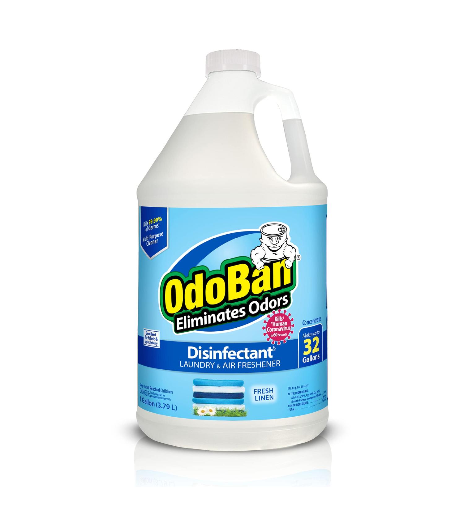 OdoBan Fresh Linen Odor Eliminator and Disinfectant Concentrate (1 Gal.) - Powerful Cleaning Solution - Buy Online on GoSupps.com
