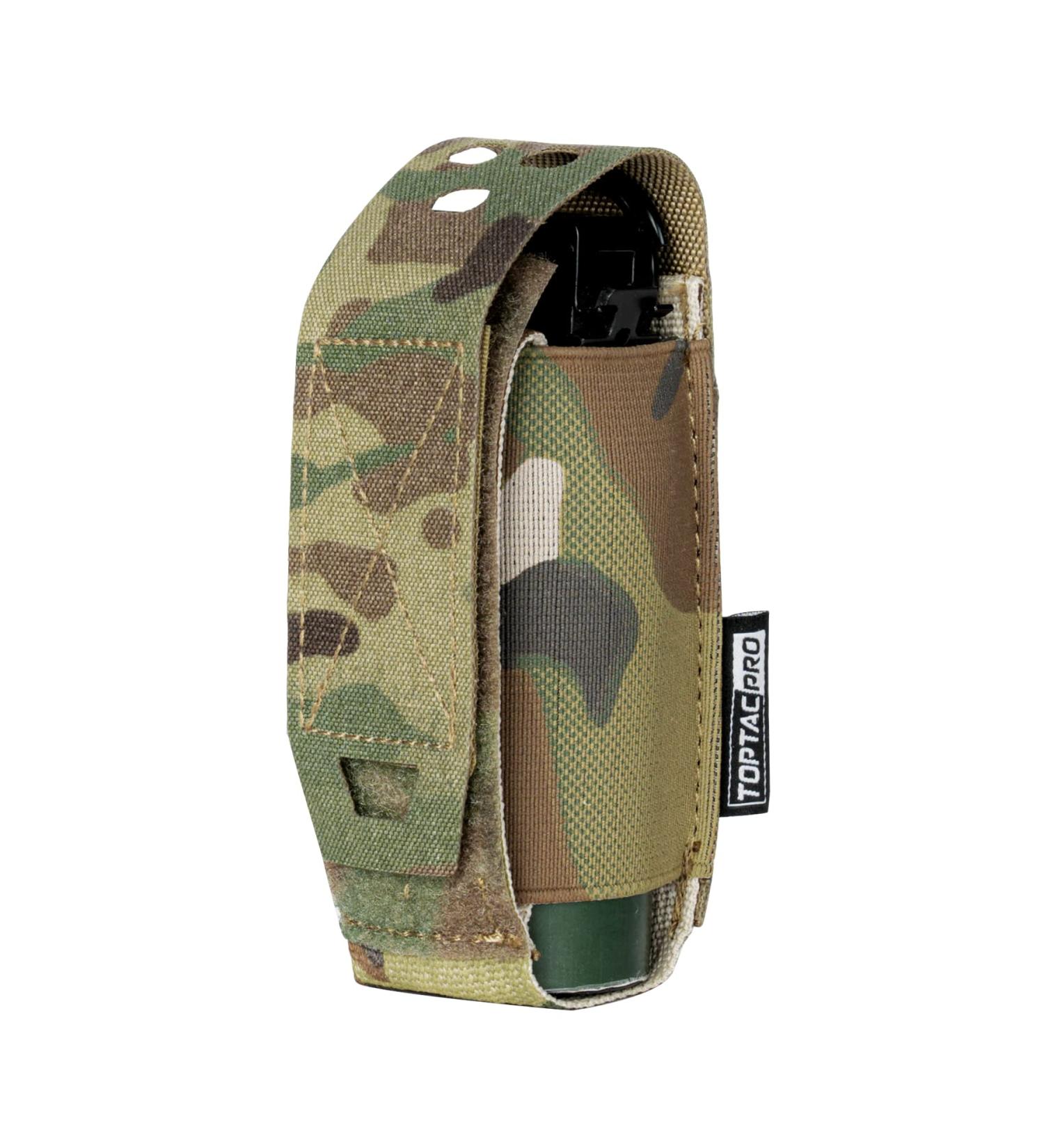 TOPTACPRO Molle Flashlight Holder Magazine Pouch Tactical Pouches Flashbang Pouch Portable Multiuse Tool Pouches for Duty Belt Vest Backpack 500D Cordura Nylon A:Multicam - Buy Online on GoSupps.com