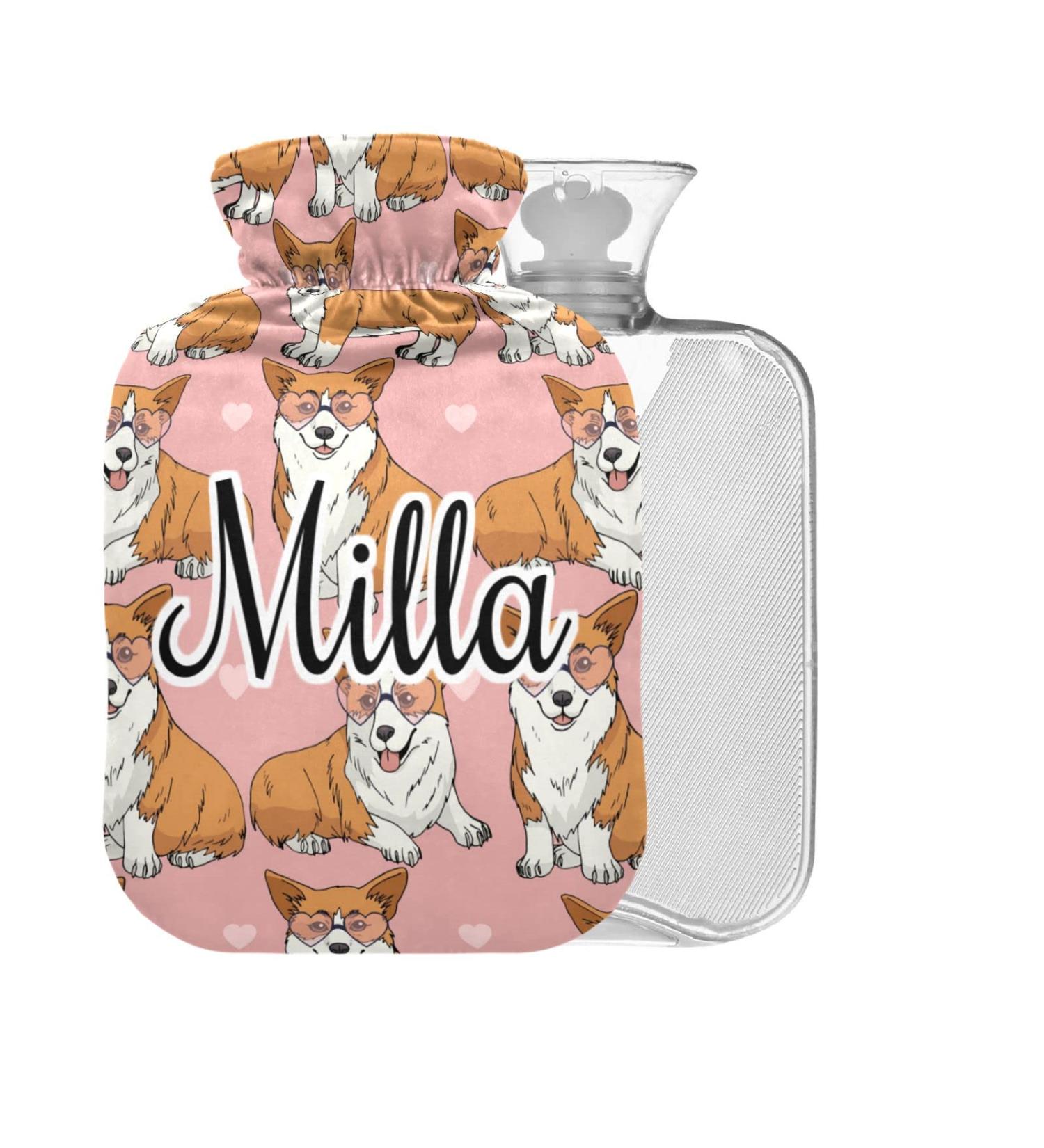 Corgi Hot Water Bottle with Cover 2L - Large Pain Relief for Headaches Neck & Shoulders | International Shipping Available - Buy Online on GoSupps.com
