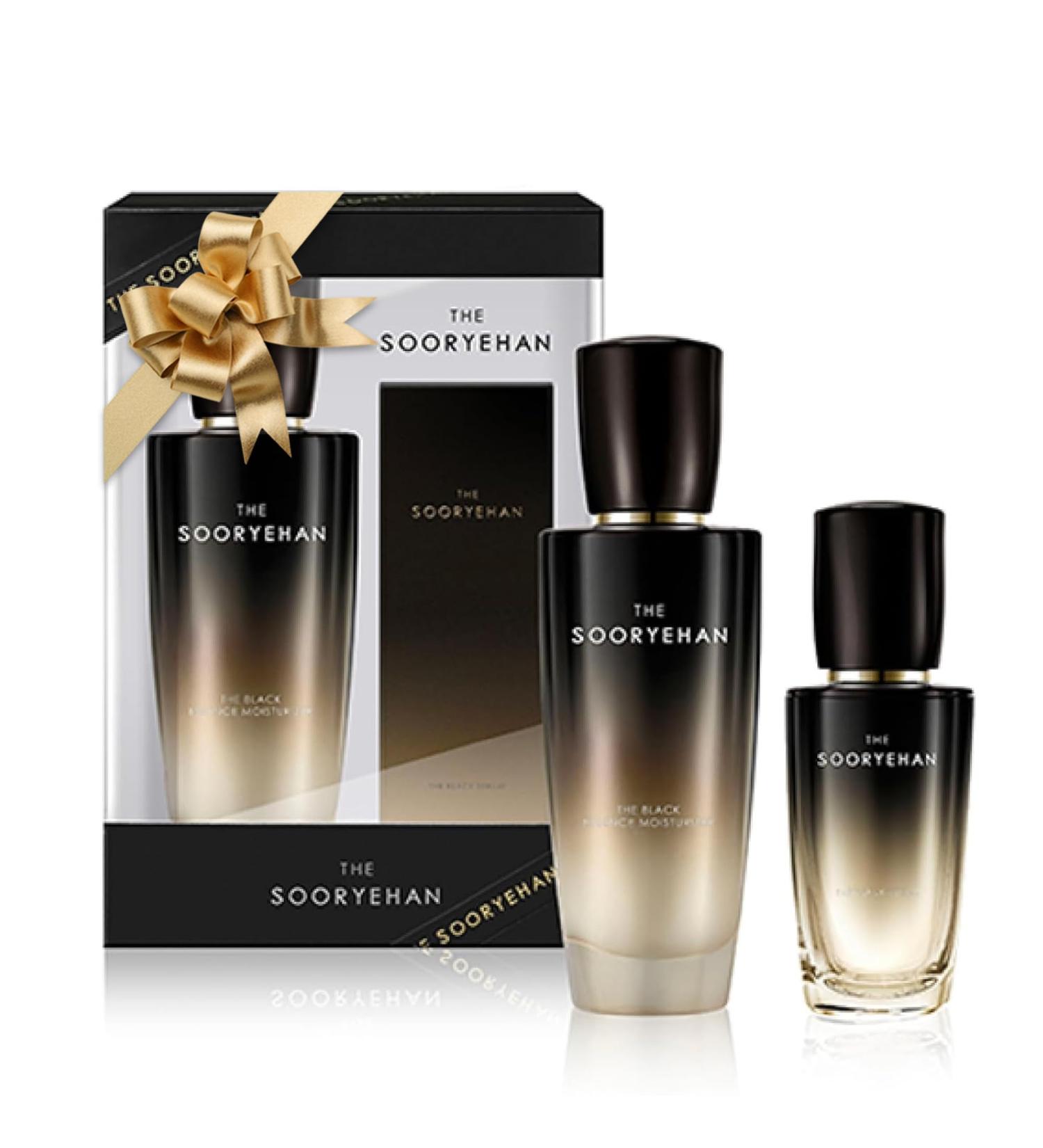 Sooryehan Black Skincare Set - Premium Korean Skincare Gift Advanced Bio Moisturizer & Serum 160ml | LG Beauty - Buy Online on GoSupps.com