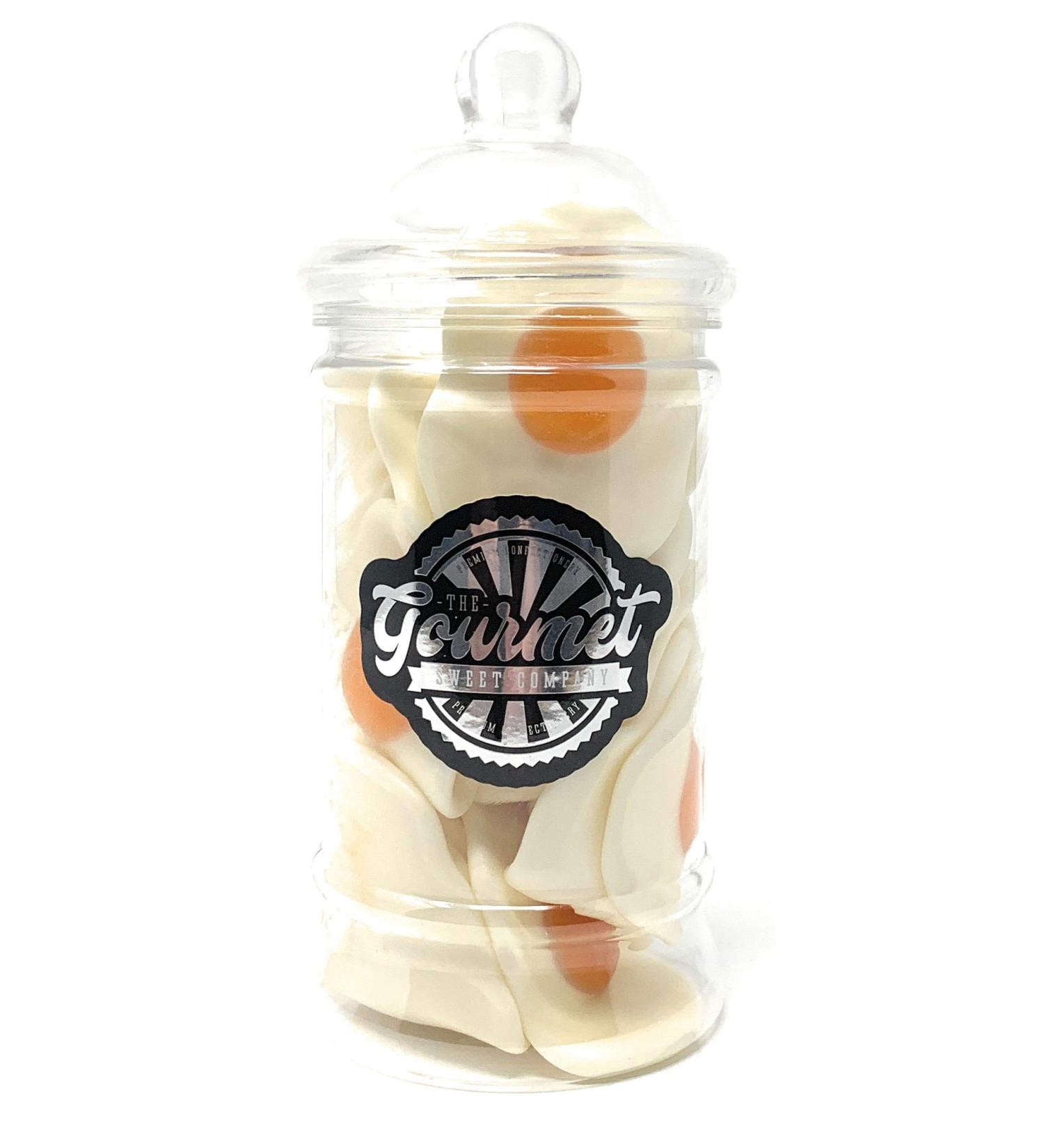 Giant Fried Eggs Victorian Gift Jar by The Gourmet Sweet Company