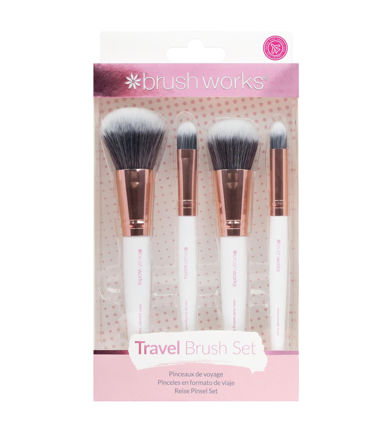 Brushworks Travel Set- Pink & Gold - Buy Online on GoSupps.com