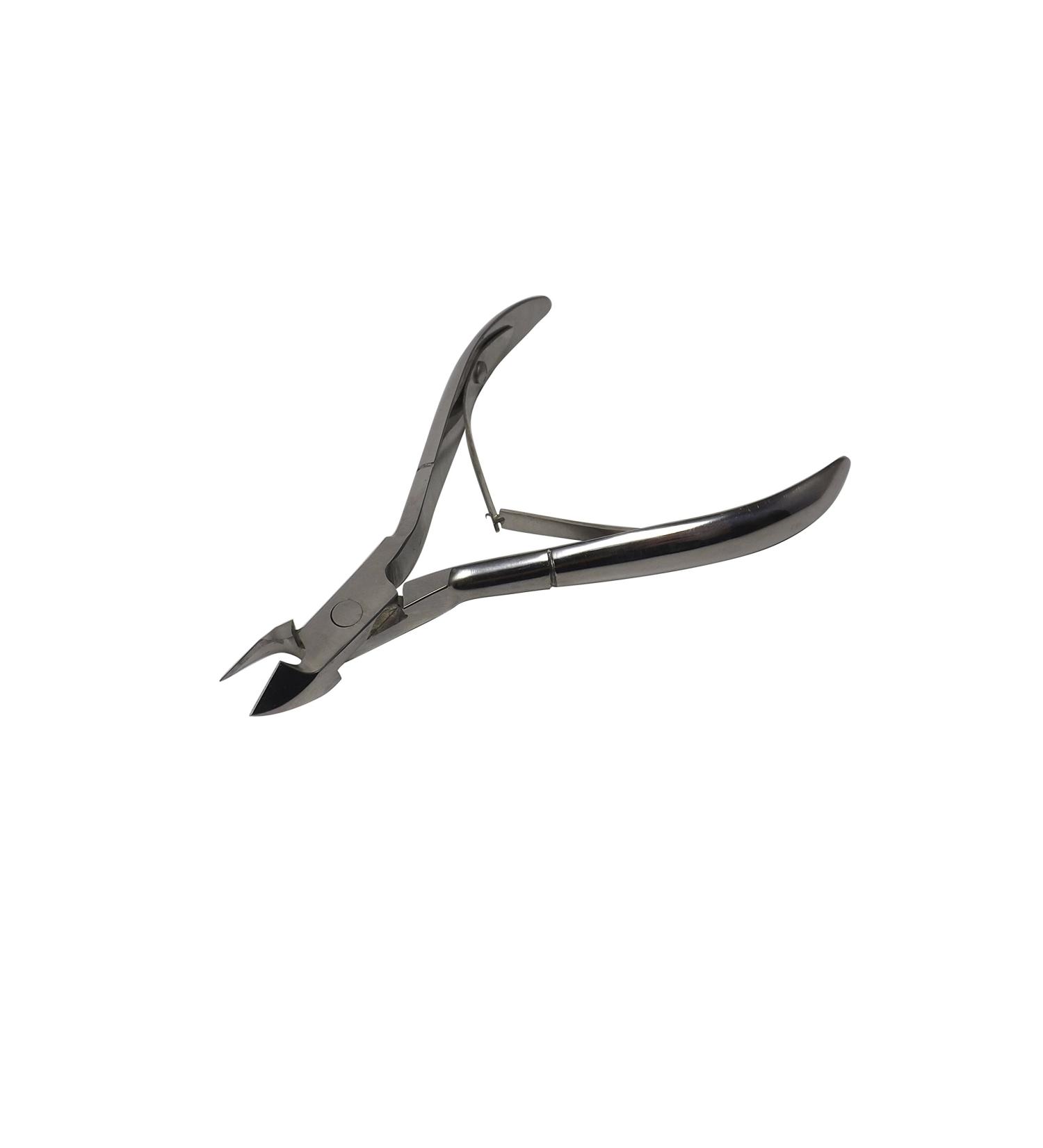 INKgrafiX Nail Pliers Special Head Surgical Steel Tongs Manicure Pedicure with Spring IG21076 - Buy Online on GoSupps.com