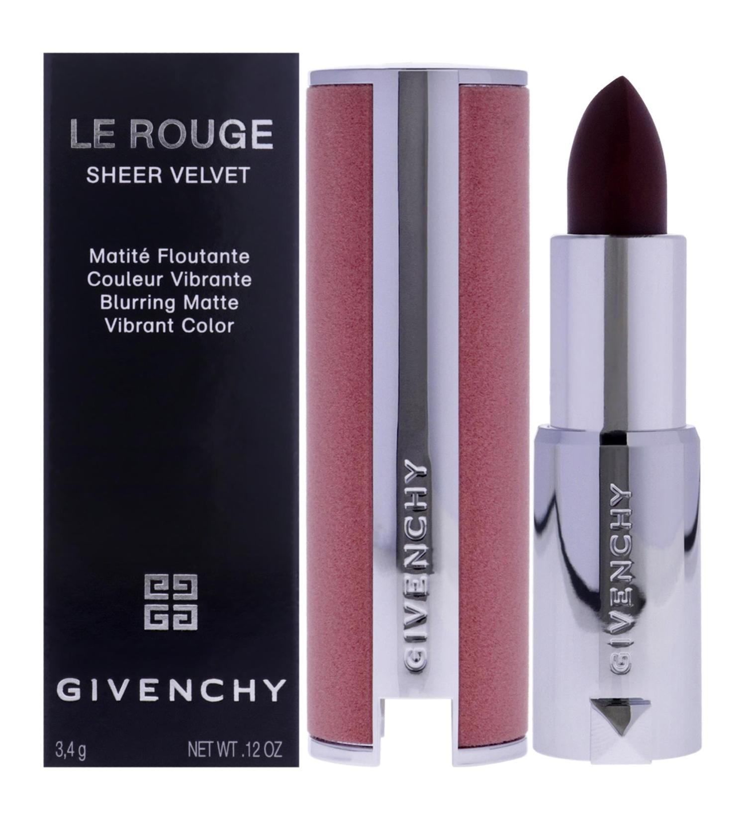 Givenchy Le Rouge Sheer Velvet Matte Lipstick N39 Rouge Grenat - Luxury Matte Lipstick for Women - 0.11 oz | International Shipping - Buy Online on GoSupps.com