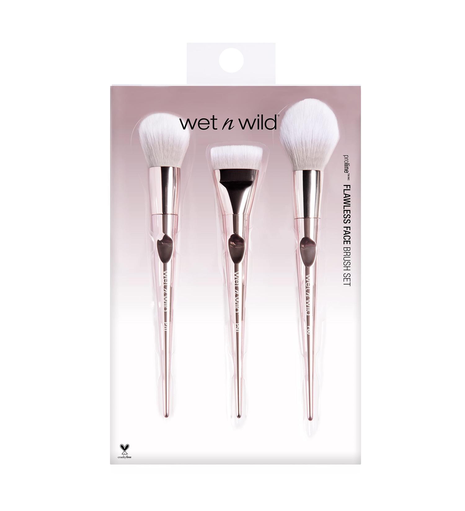 Buy Wet N Wild Flawless Brush Set F-3 - 3 Brushes (300g) | International Shipping Available - Buy Online on GoSupps.com