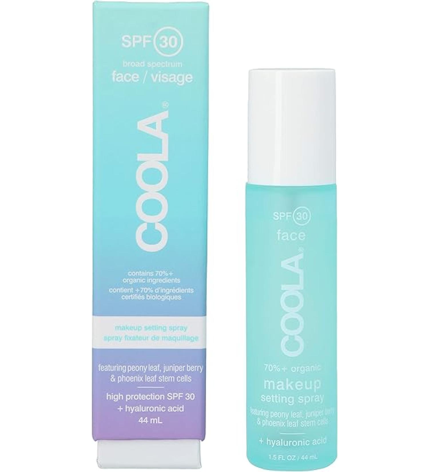 Coola Face Makeup Setting Spray SPF 30 Infused With Hyaluronic Acid 1.5 OZ - Buy Online on GoSupps.com