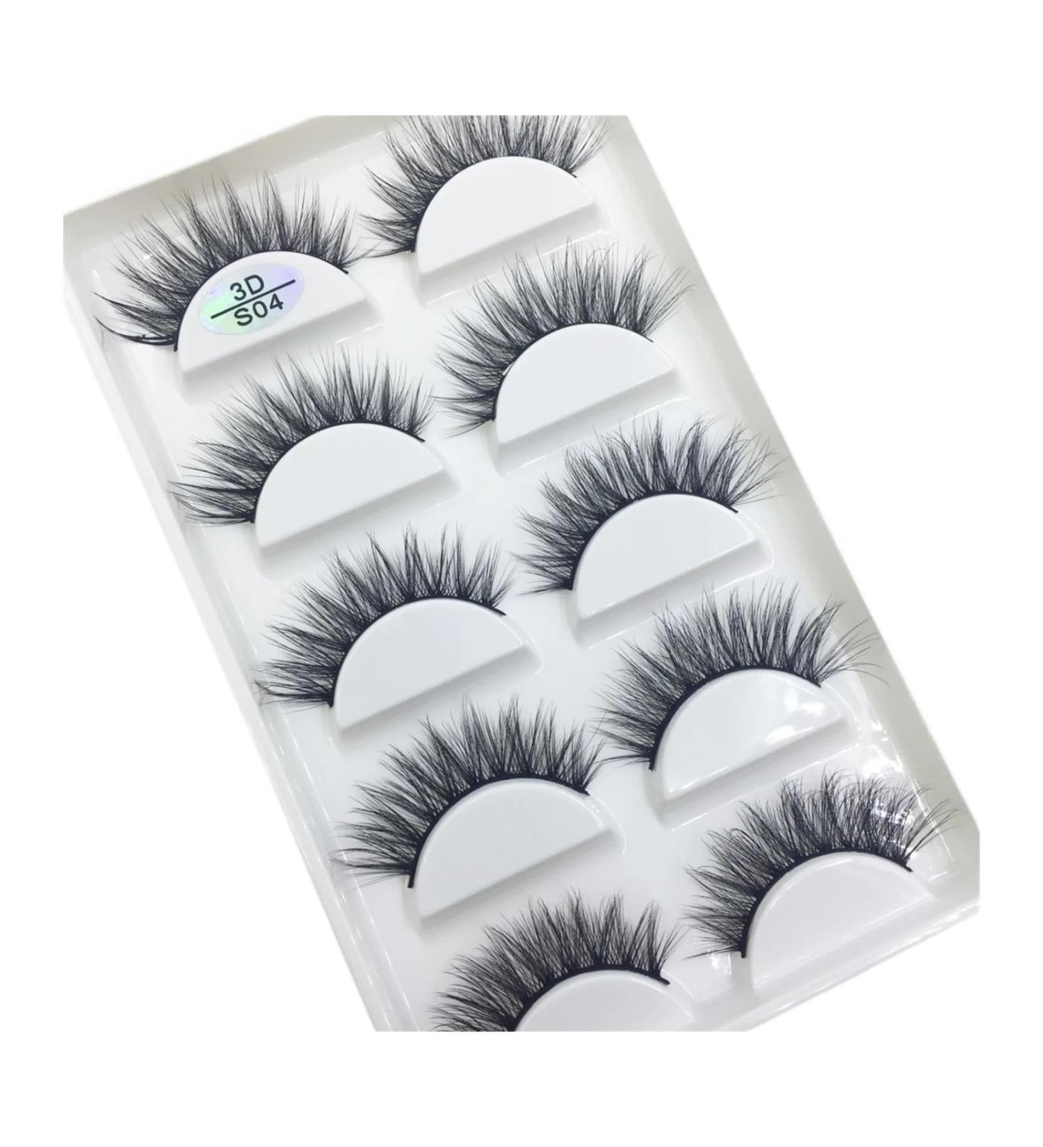 UAMOU 10/50 Boxes 37 Style 5 Pairs Natural 3D False Eyelashes Makeup Fake Eye Lashes Faux Cils Make Up Beauty Maquillaje Cheerfully (Color : 5Pairs S04 Size : 25 Boxes 125 Pairs) - Buy Online on GoSupps.com
